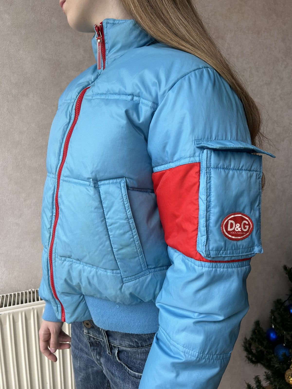 Dolce & Gabbana Vintage Dolce Gabbana Cropped Ski Down Puffer Jacket Size M / US 6-8 / IT 42-44 - 1 Thumbnail
