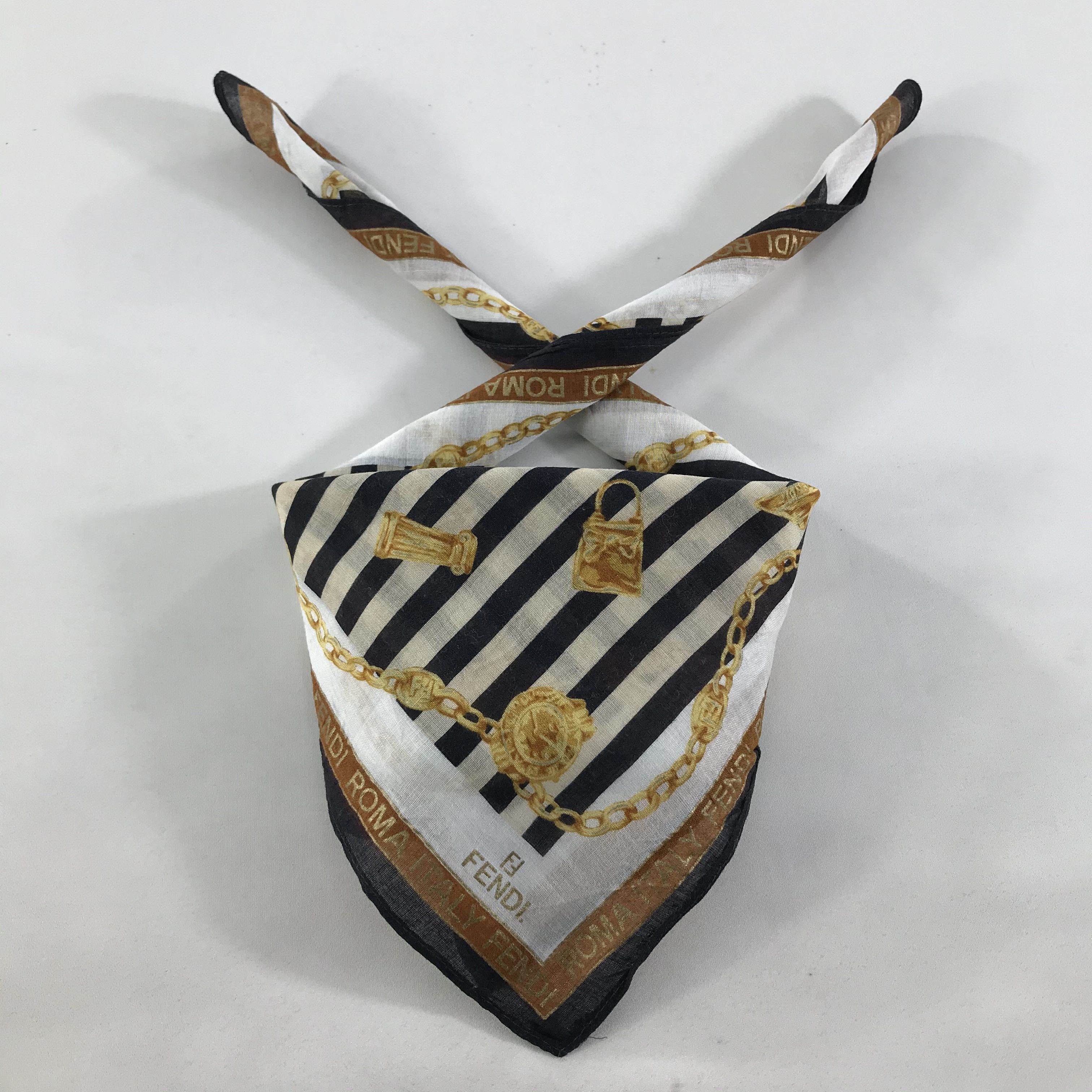 Vintage Vintage Fendi Bandana / Handkerchief / Neckerchief - S1537 Size ONE SIZE - 3 Thumbnail