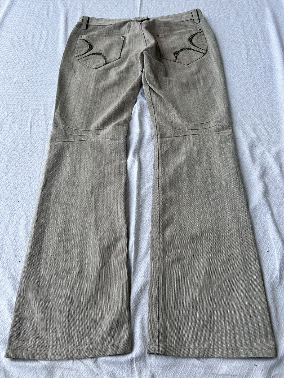 Japanese Brand Taka iq bottom casual pant with snake skin Size US 32 / EU 48 - 2 Thumbnail