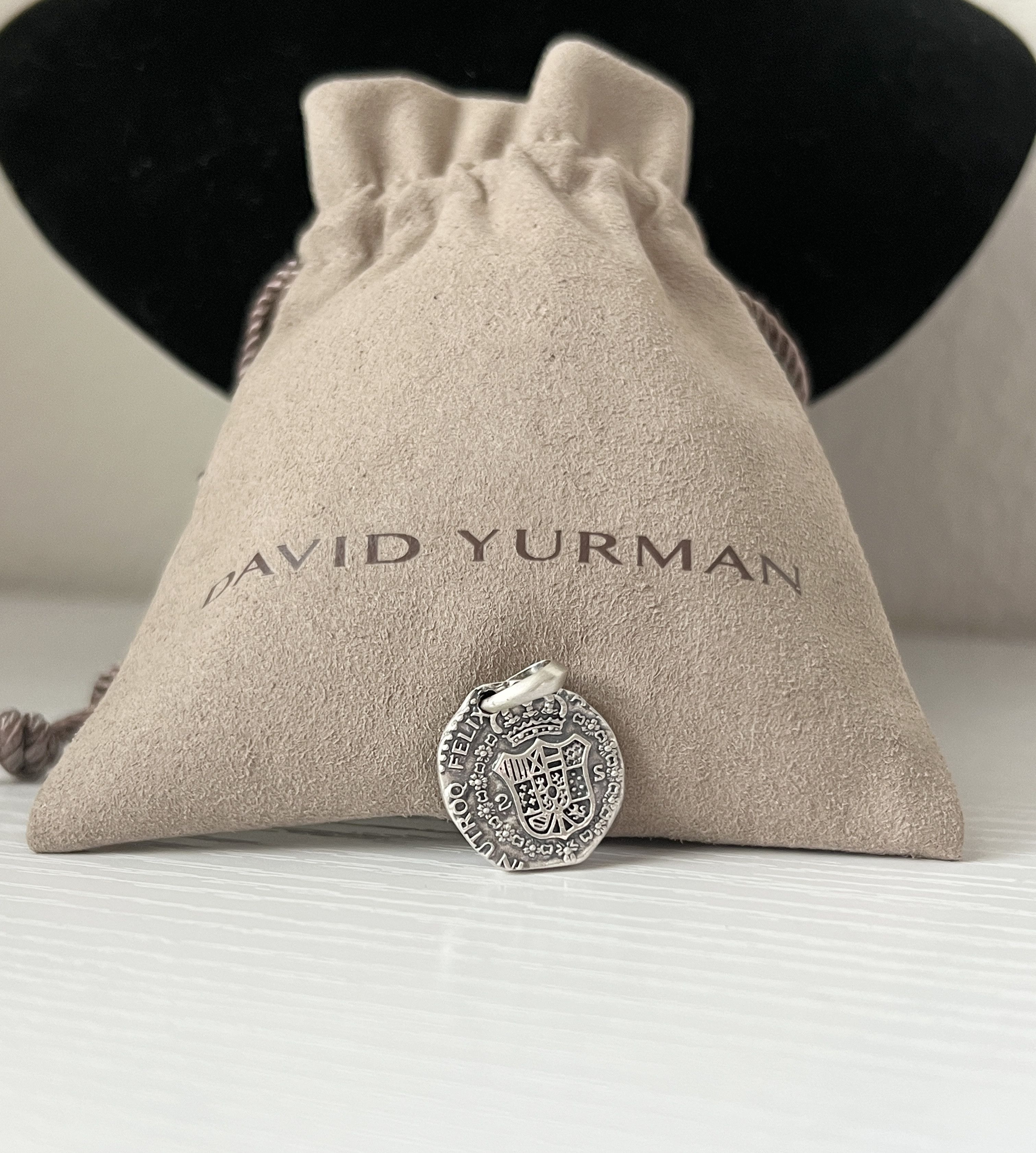 david yurman sterling silver shipwreck coin pendant amulet