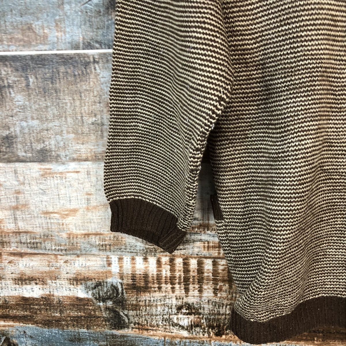 Homespun Knitwear × Japanese Brand Japanese Brand Brown Cardigan Knitwear #A2208 Size M / US 6-8 / IT 42-44 - 13 Thumbnail