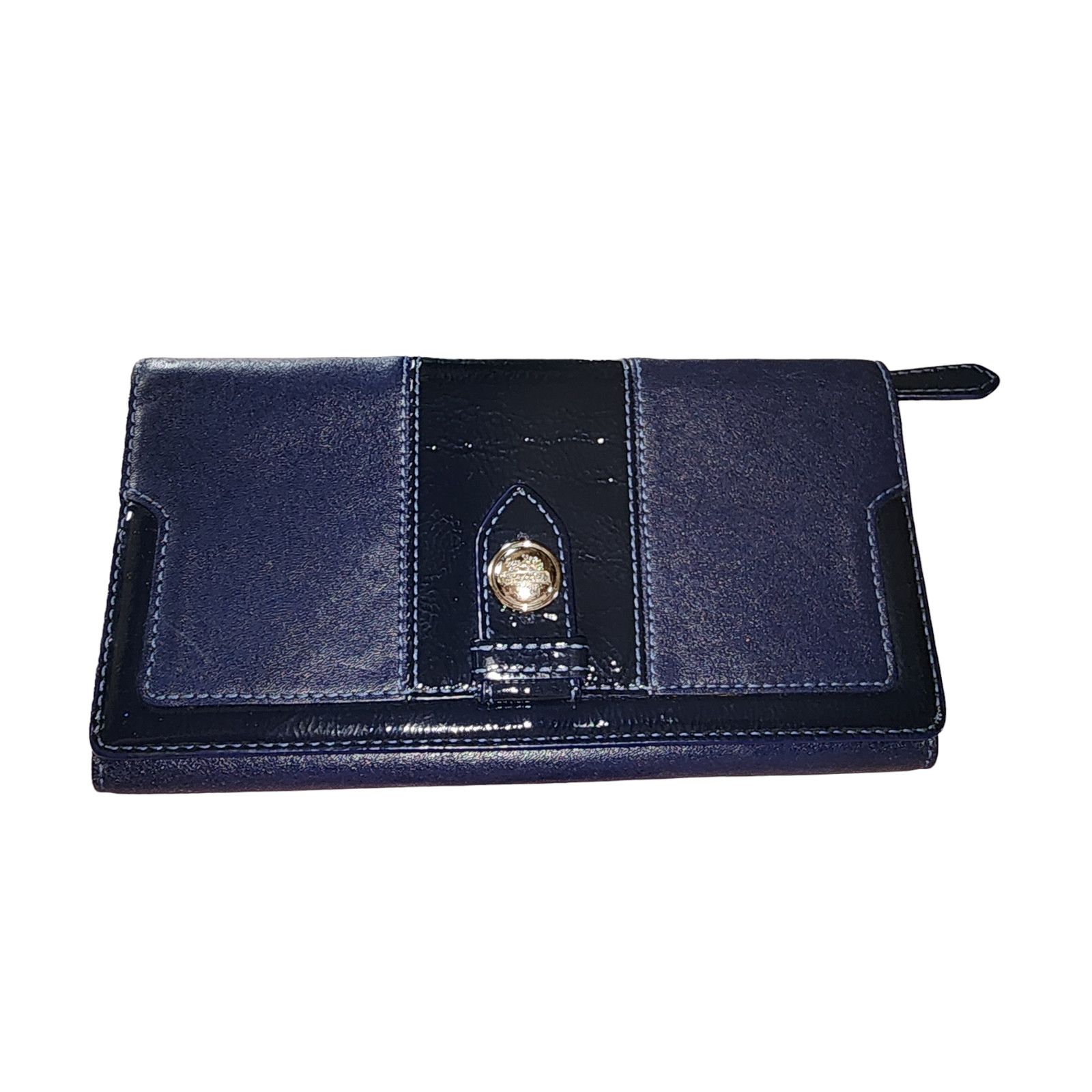 Coach Coach dark blue leather tr-fold wallet Size ONE SIZE - 1 Thumbnail