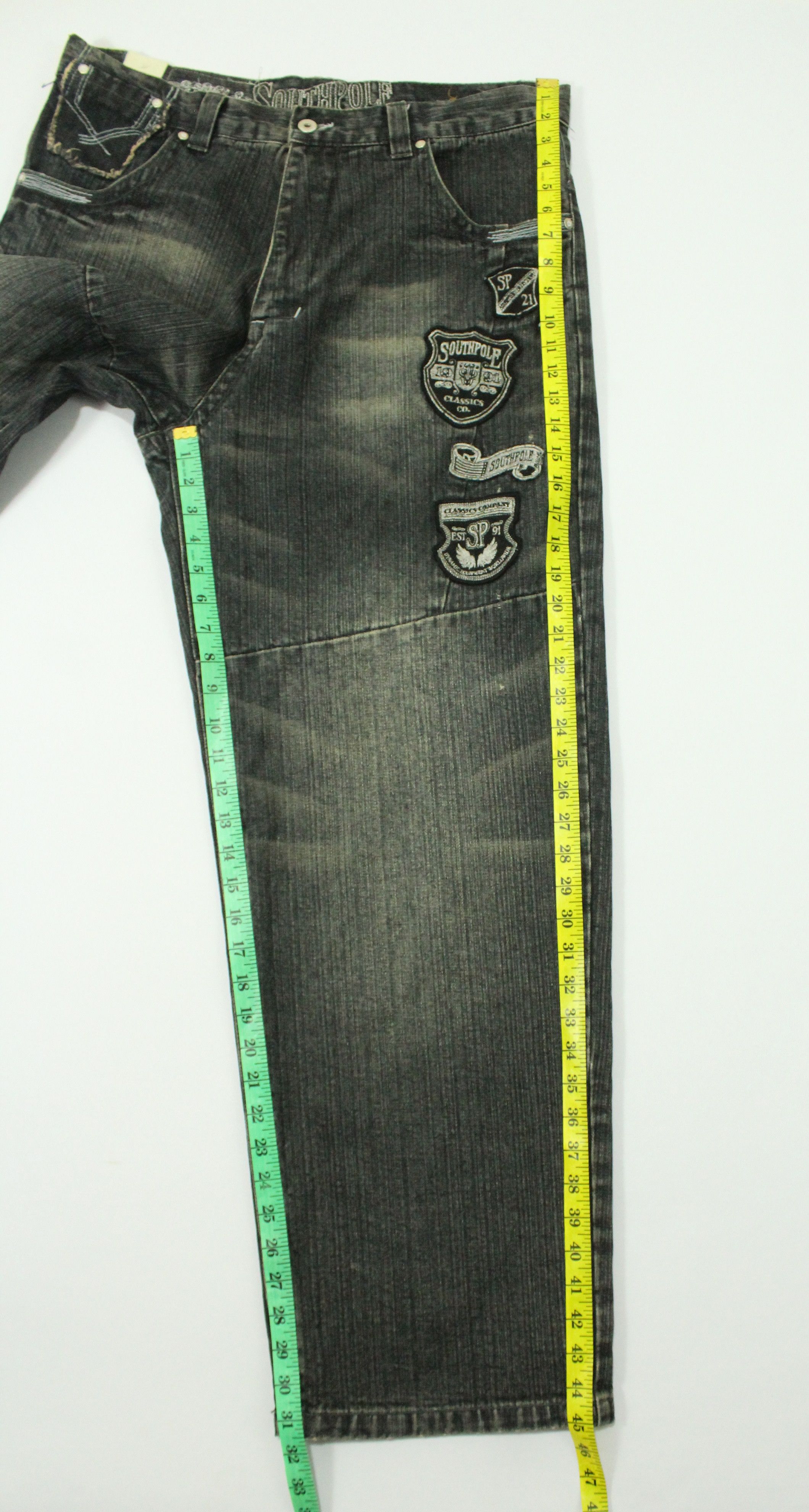Southpole SOUTHPOLE Denim Patches Logo Baggy JNCO PNB STUSSY Size US 36 / EU 52 - 23 Thumbnail