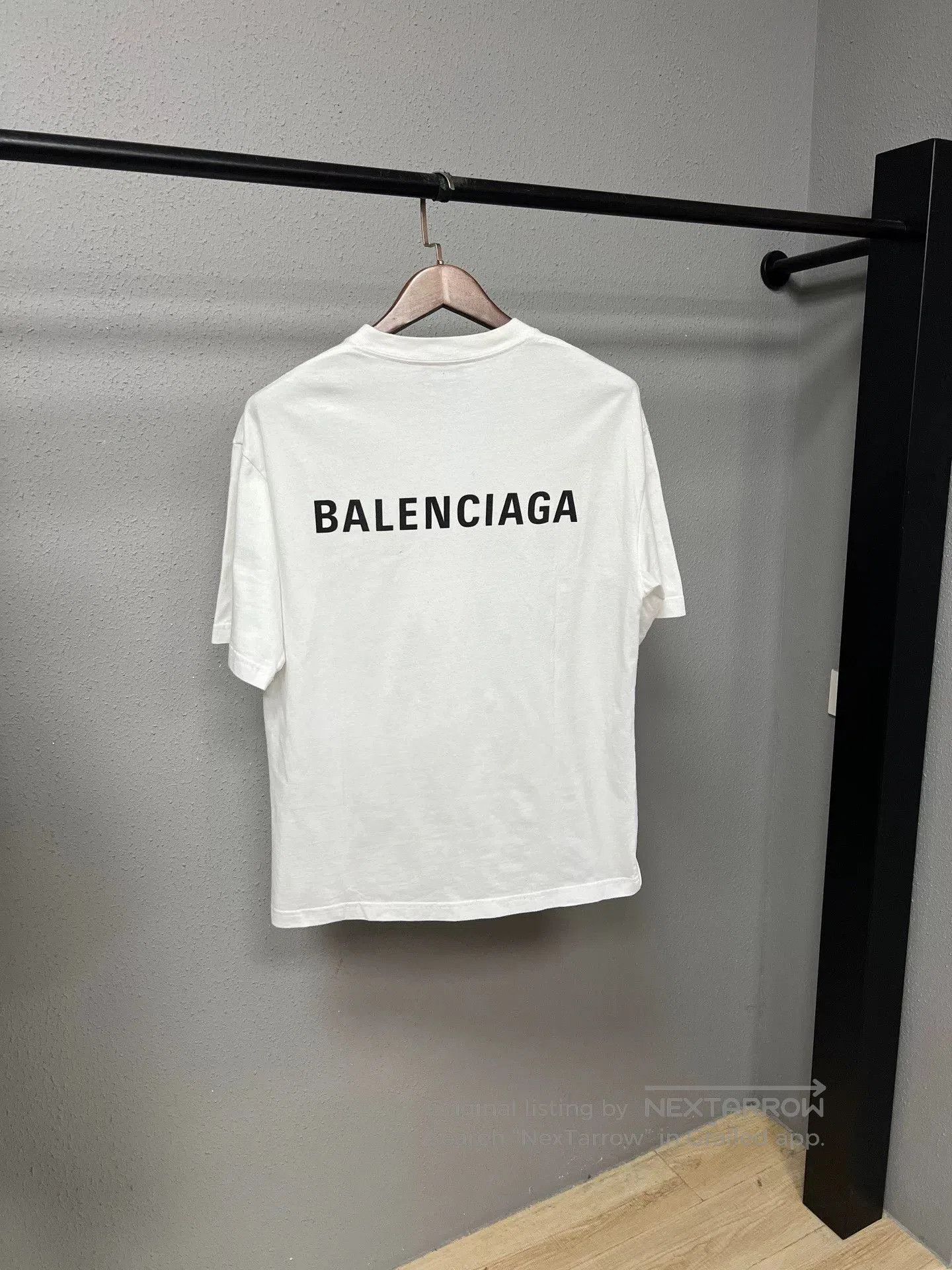 Balenciaga white balenciaga logo short sleeve t-shirt. Size US XS / EU 42 / 0 - 2 Thumbnail