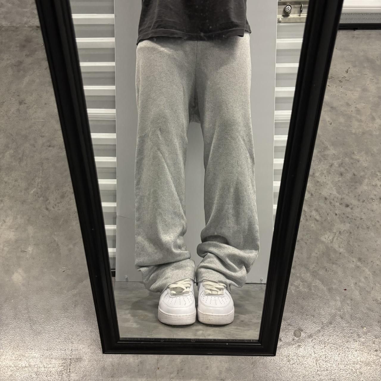 Vintage Crazy Vintage Y2K/2000s Light Grey Essential Sweatpants! Size US 32 / EU 48 - 2 Thumbnail