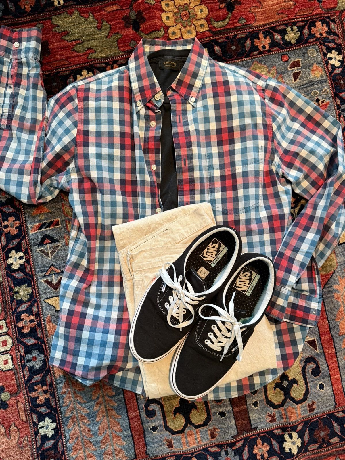 Jack Spade Jack Spade Red White Blue Check M Size US M / EU 48-50 / 2 - 1 Thumbnail