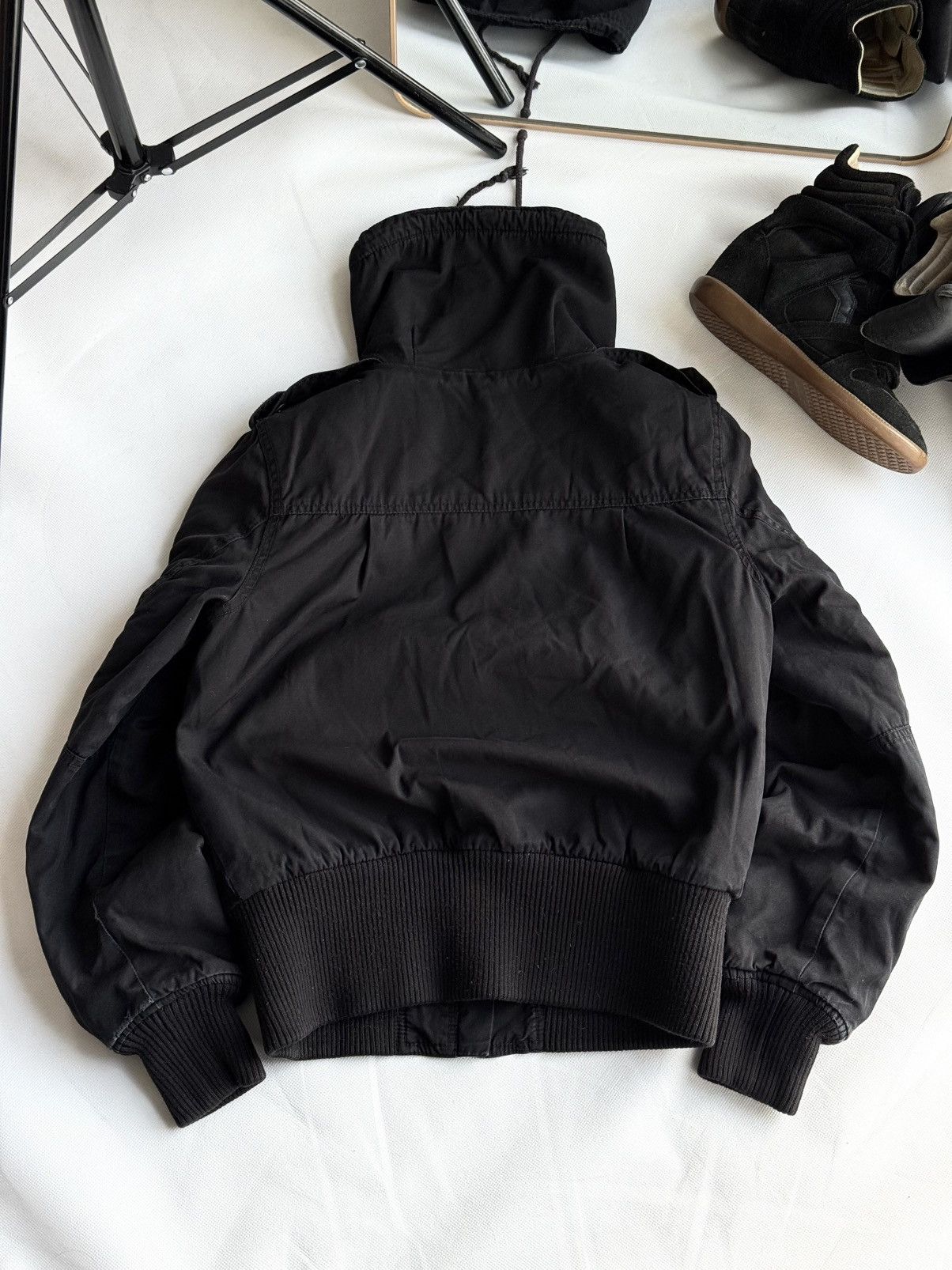 If Six Was Nine Vintage Y2K MkBomber Motorcycle Fur Collar Avantgarde Jacket Size US M / EU 48-50 / 2 - 4 Thumbnail