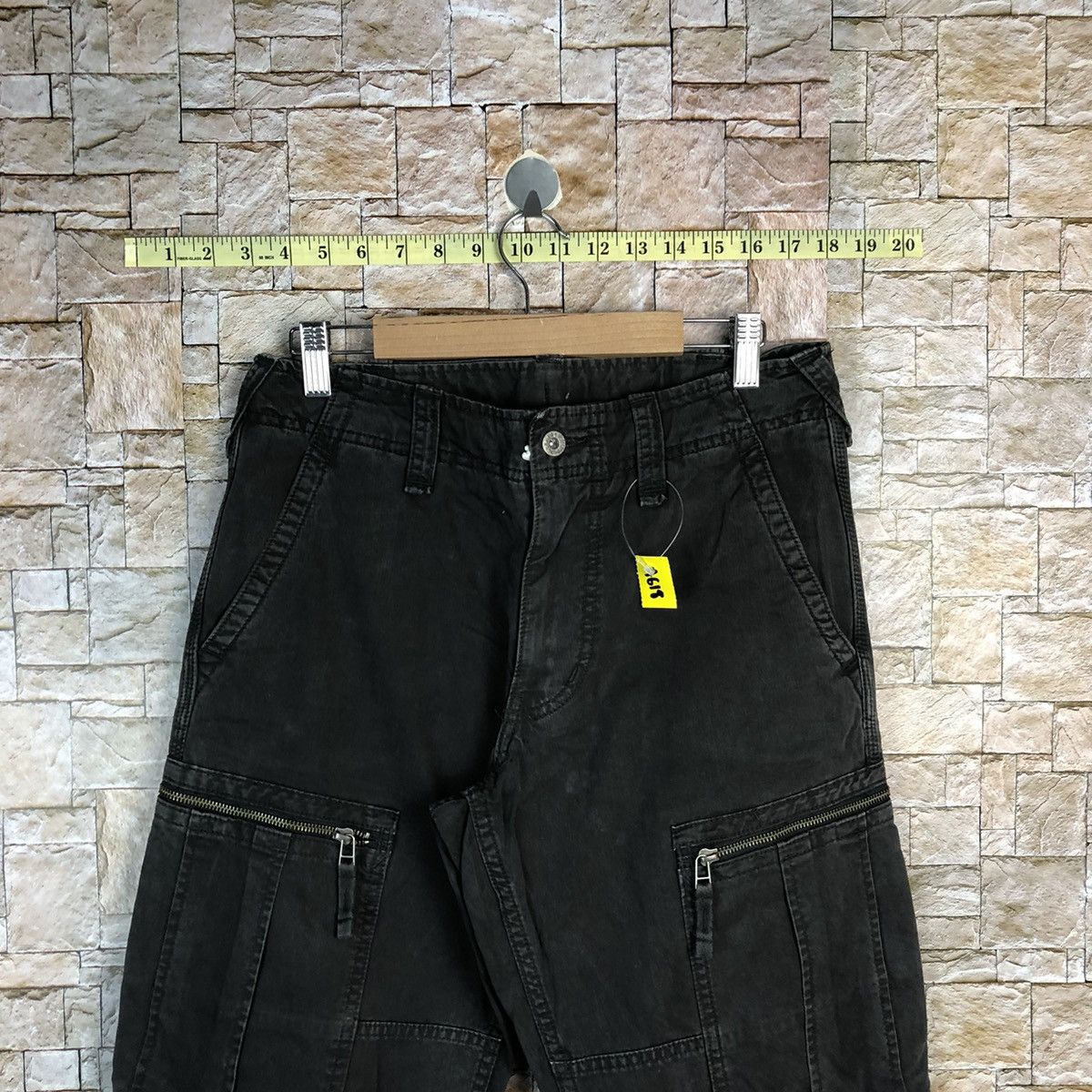 Japanese Brand Uniqlo Black japan utility Cargo Multipocket Pants #A618 Size US 29 - 4 Thumbnail