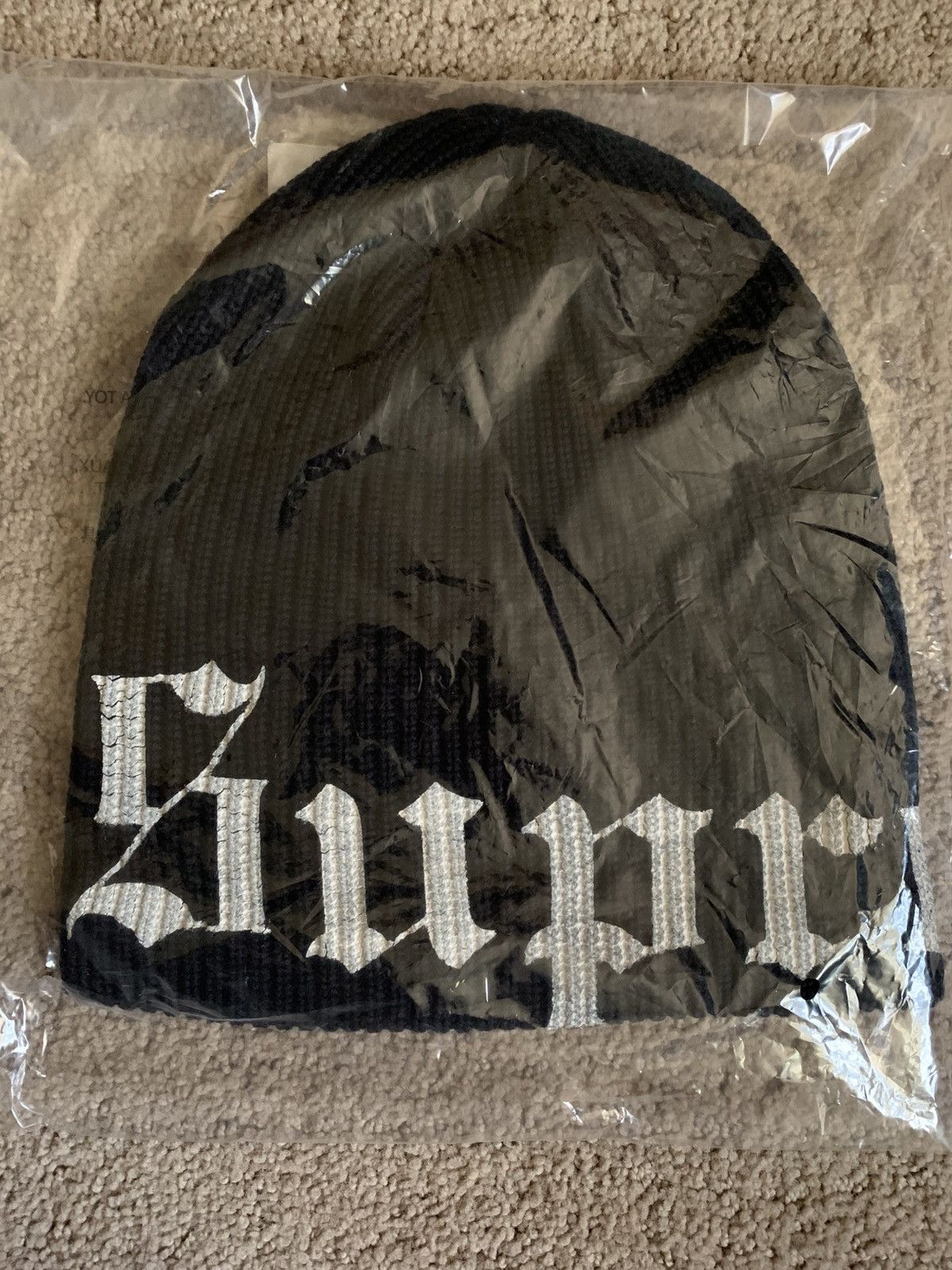 Supreme Old English Beanie | Grailed