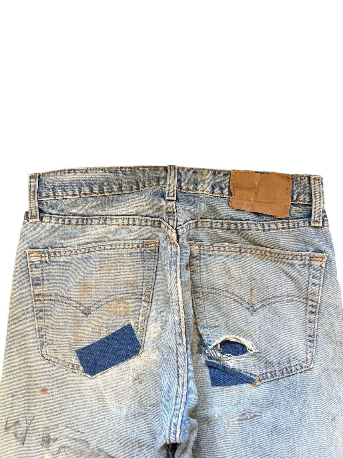 Levi's Vintage 90s Levis Dirtied Wash Distressed Loose Jeans Size US 31 - 4 Thumbnail