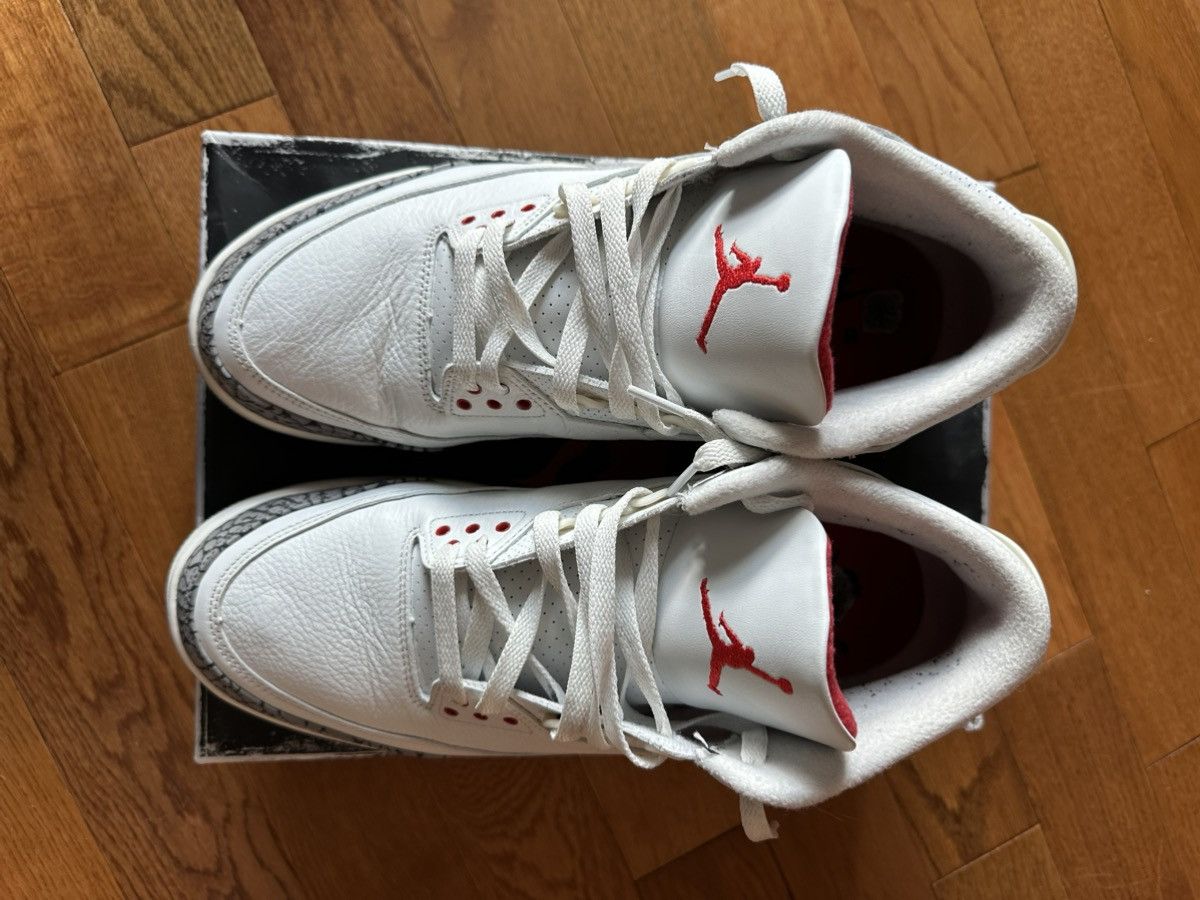 Jordan Brand × Nike Air Jordan 3 White Cement Size US 12 / EU 45 - 3 Thumbnail