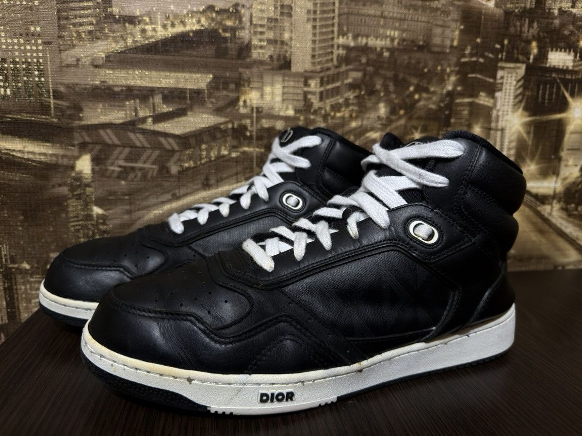 Dior Dior B27 Leather High-Top Sneakers 43 Men's Black LS 0822 Size US 10.5 / EU 43-44 - 1 Thumbnail