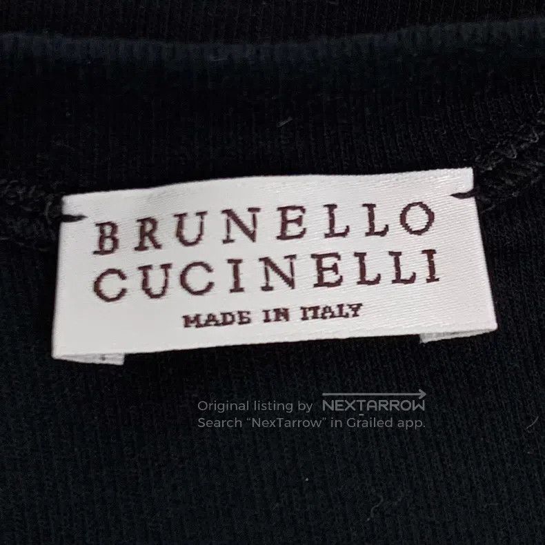 Brunello Cucinelli Brunello Cucinelli Black sequin cotton V-neck sleeveless k Size XS / US 0-2 / IT 36-38 - 5 Thumbnail
