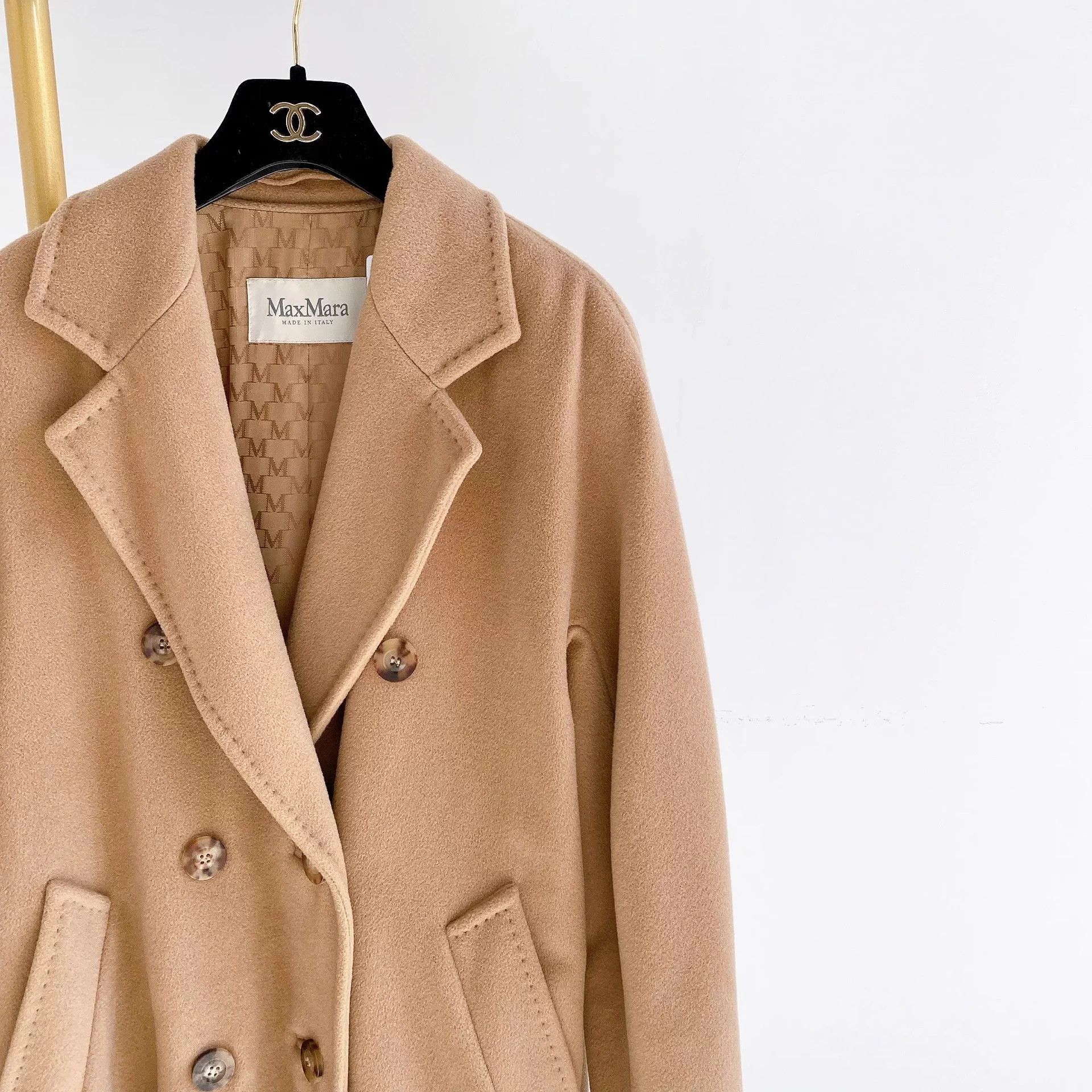 Max Mara Maxmara Khaki Coat 101801 34 Size XXS / US 00 / IT 34 - 4 Thumbnail