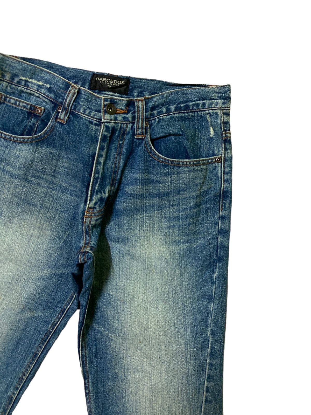 Hysteric Glamour × Japanese Brand × Vintage Flared Barcedos Exchange Spiral Cut Bootcut Denim Jeans Size US 28 / EU 44 - 5 Thumbnail