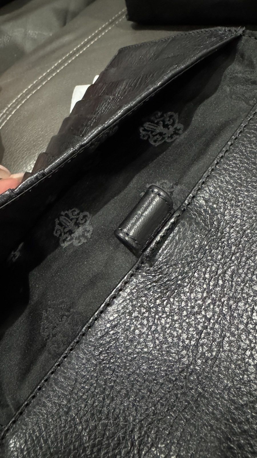 Chrome Hearts Wave Cross Ball Heavy Leather Long Wallet Size ONE SIZE - 7 Thumbnail