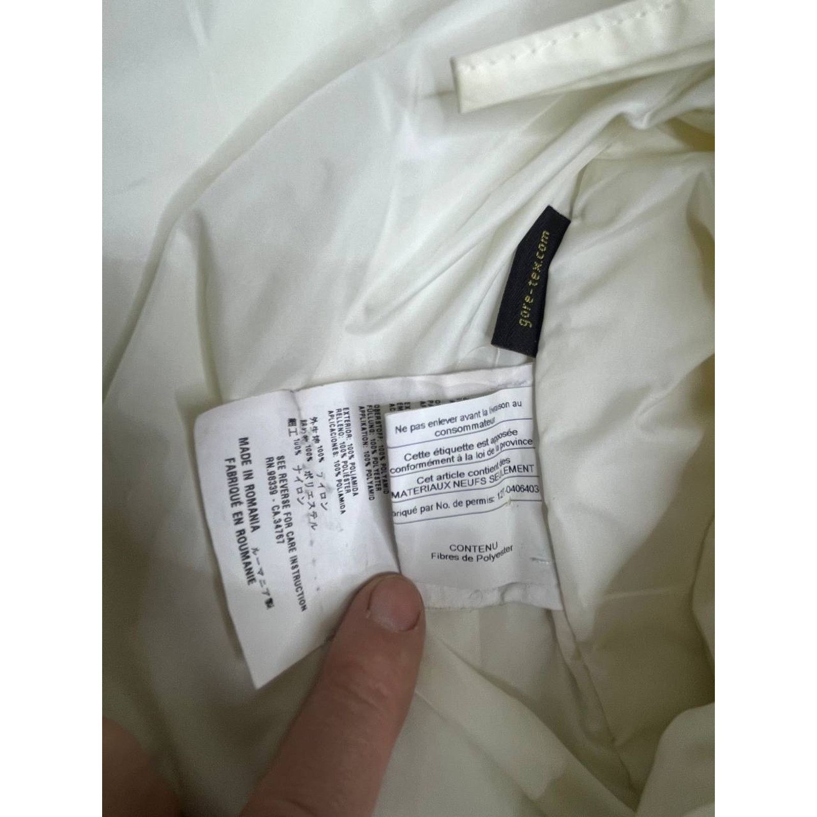 Prada Gore-Tex Technical Ski Snow Pants Cream White Size 40