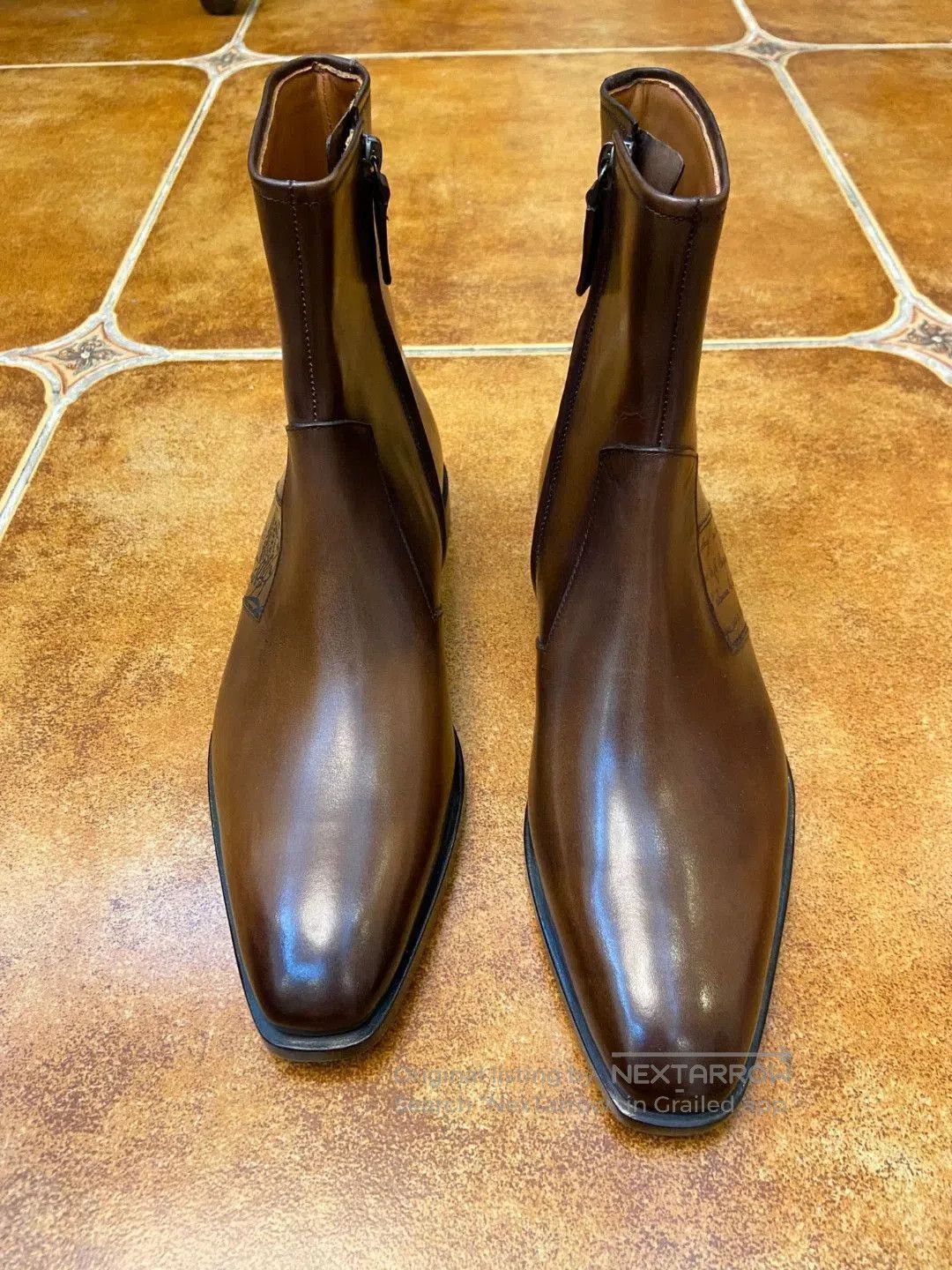 Berluti Brown Leather Ankle Boots Size 7. Size US 7 / EU 40 - 1 Thumbnail