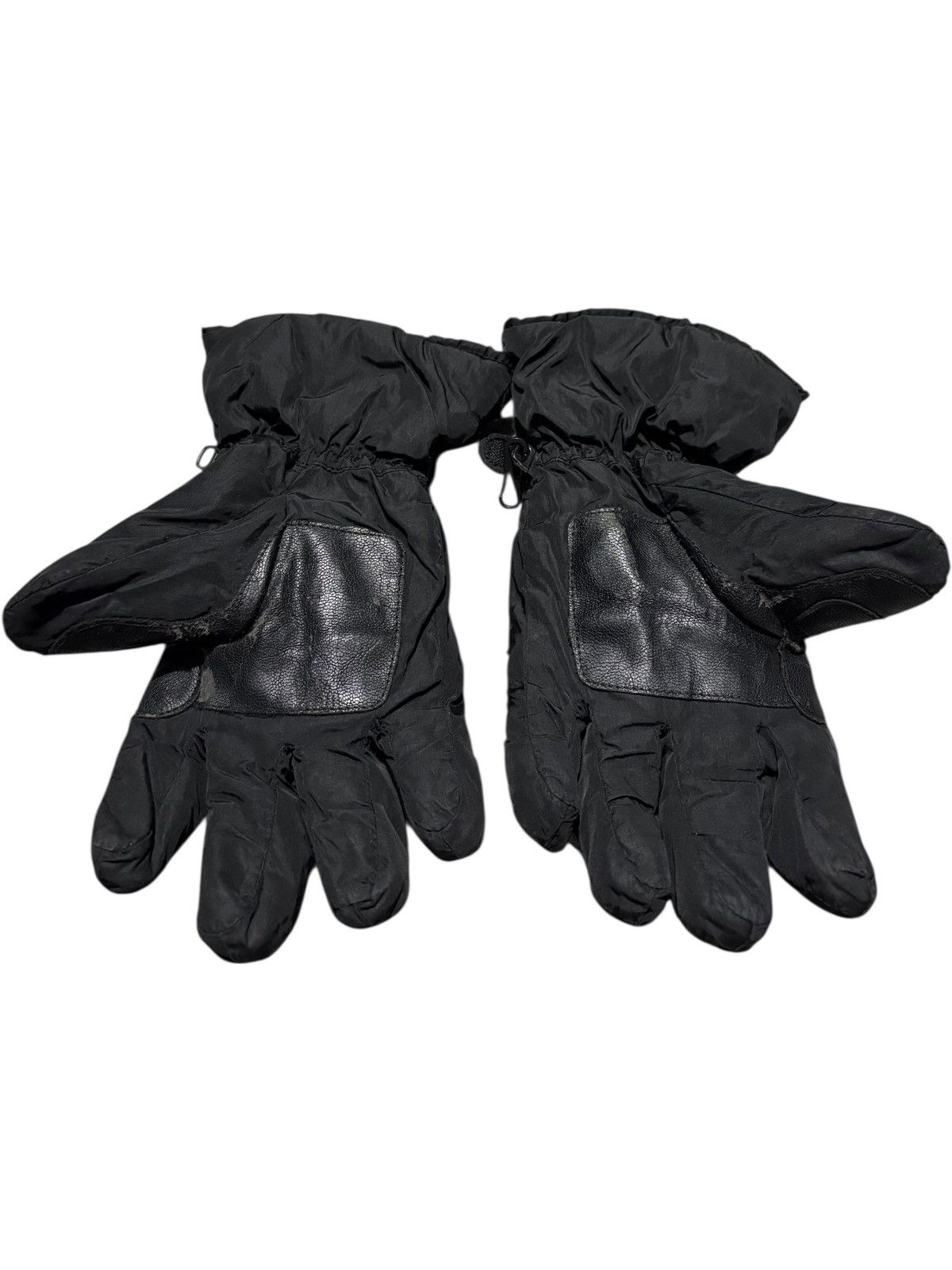 Dior Black Dior Gloves Ski Winter Leather Windbreaker Puffer mitt Size ONE SIZE - 3 Thumbnail
