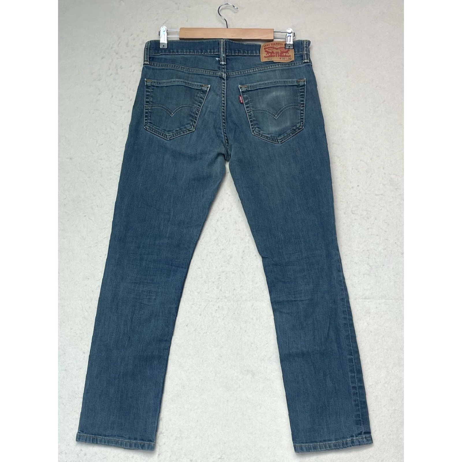 Levi's Levi's Jeans 511 Slim Skinny 32 Men Blue Cotton Stretch Denim 5-Pocket Inseam 28 See All Pics Regular Rise High Rise Stretc h Size US 32 / EU 48 - 2 Thumbnail