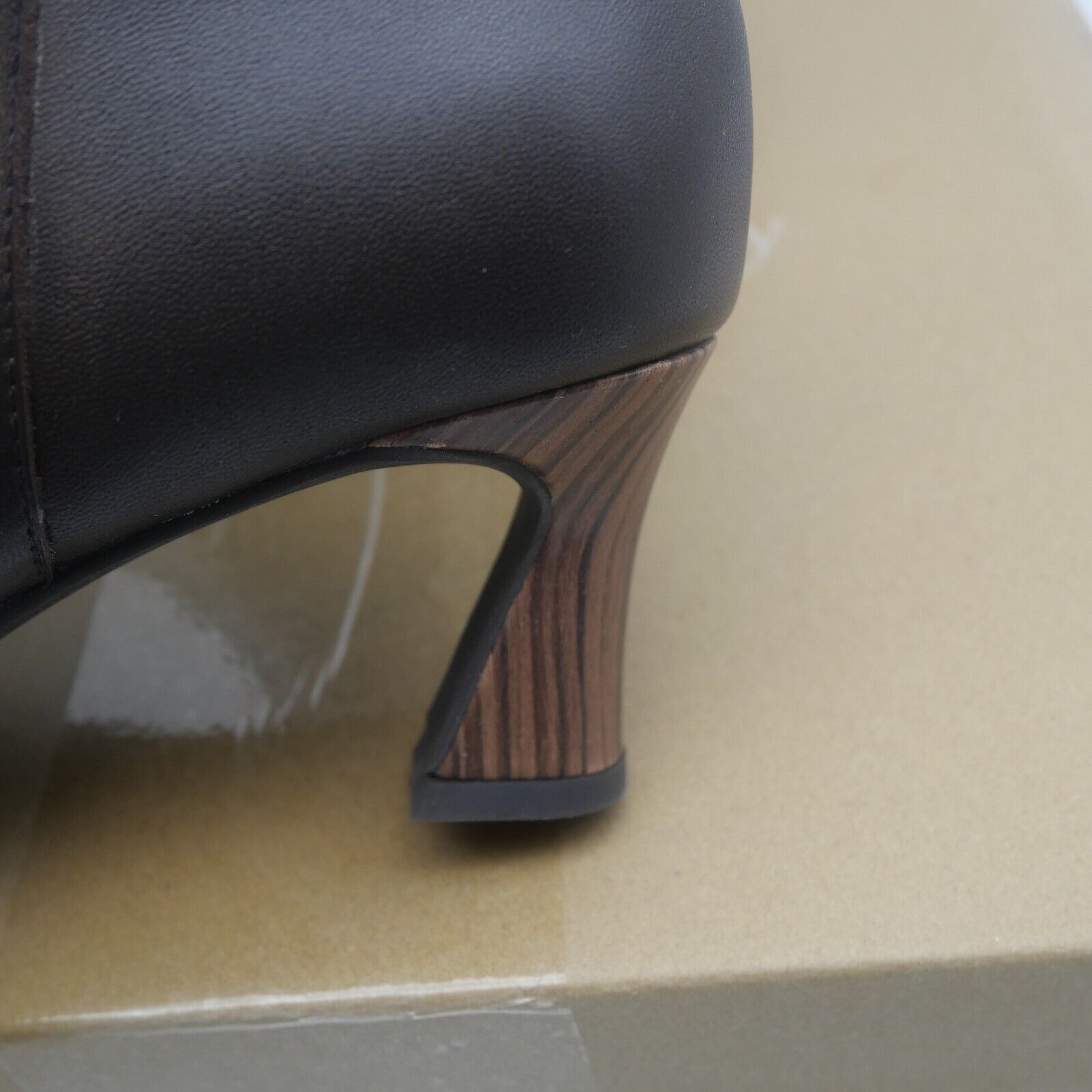 Sanctuary NEW Sanctuary SA Sleek Leather Ankle Boots Shoes Java Brown Size US 6 / IT 36 - 7 Thumbnail
