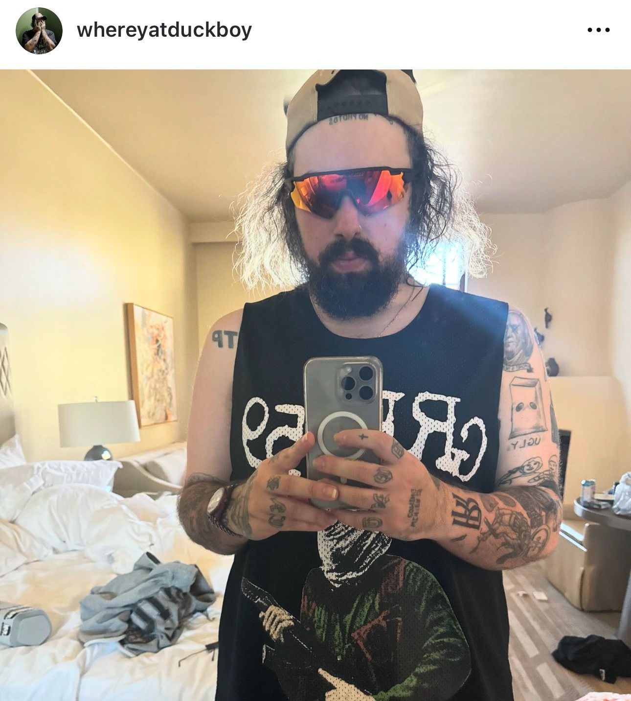 G59 Records $uicideboy$ G59 INFIDEL REVERSIBLE WARM UP JERSEY + cutter Size US S / EU 44-46 / 1 - 16 Thumbnail