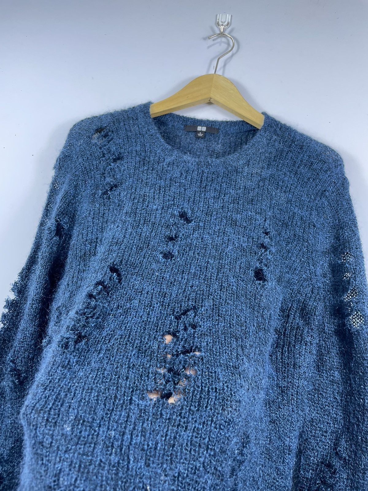 Beauty Beast × Hysteric Glamour × Japanese Brand Uniqlo Distressed Trashed knit Sweater ifsixstyle Size US L / EU 52-54 / 3 - 3 Thumbnail