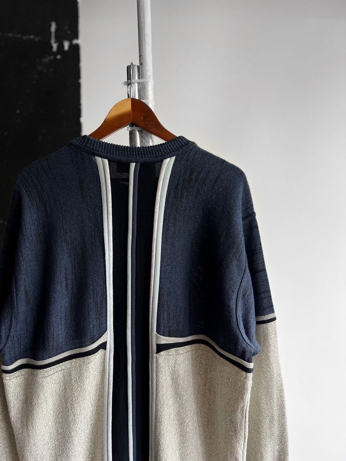 Carlo Colucci × Vintage Carlo Colucci Mens Vintage 90s Knit Long Sleeve Sweater Size US L / EU 52-54 / 3 - 4 Thumbnail