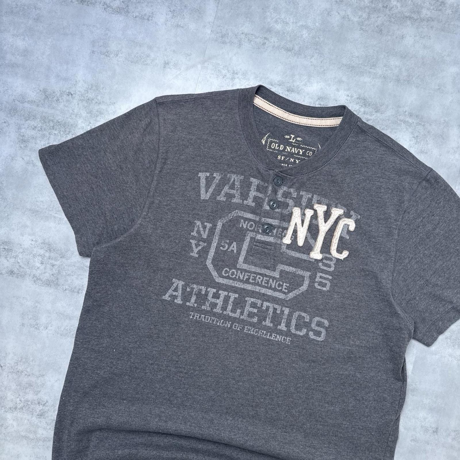 Old Navy Y2K Old Navy Grunge 00s Gray T shirt Size US L / EU 52-54 / 3 - 7 Thumbnail