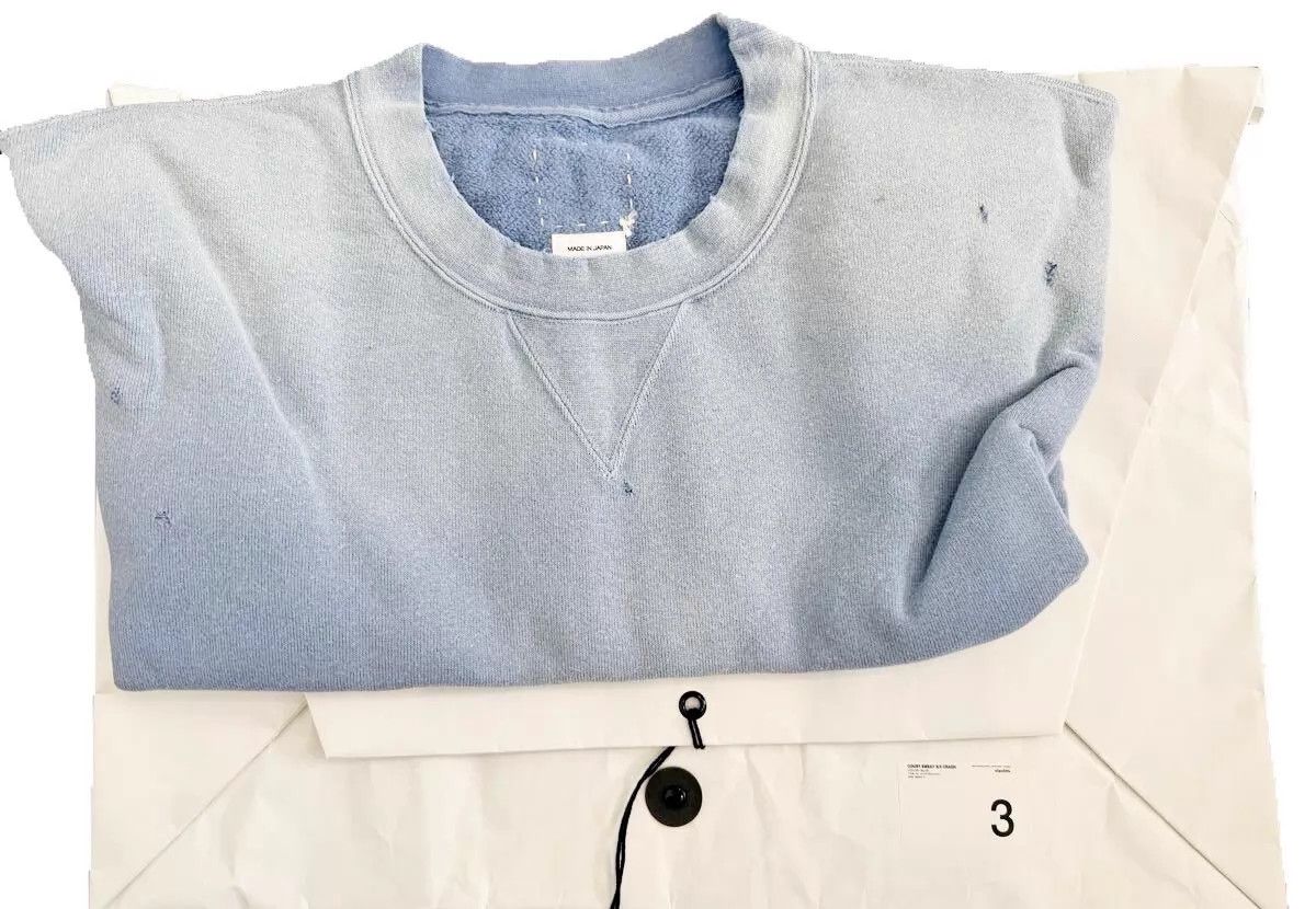 Visvim visvim 23ss court sweat s/s crash distressed blue 3 Size US L / EU 52-54 / 3 - 8 Thumbnail