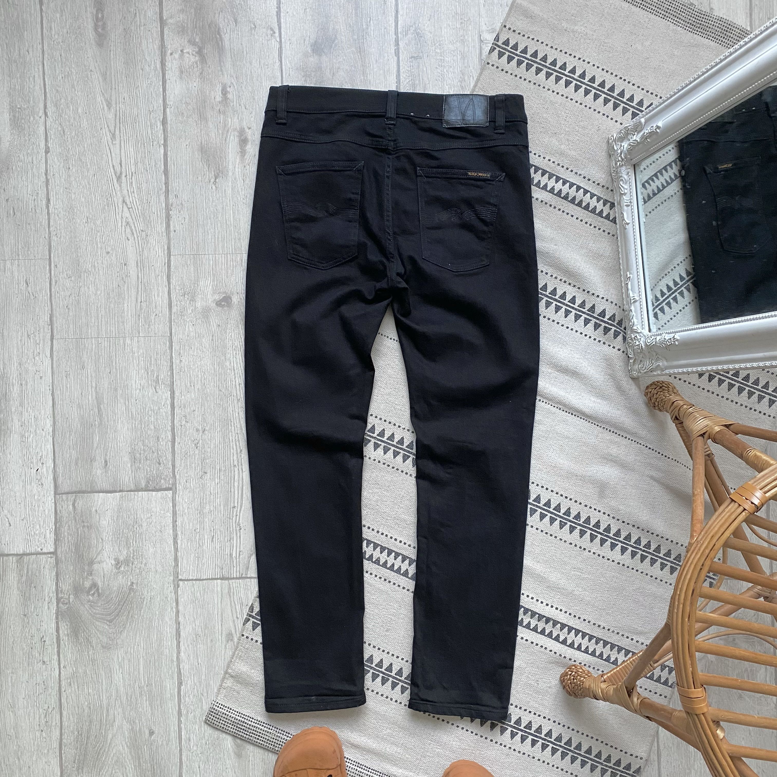 Nudie Jeans Nudie Jeans Black Denim slim pants Stretch Size US 31 - 11 Thumbnail