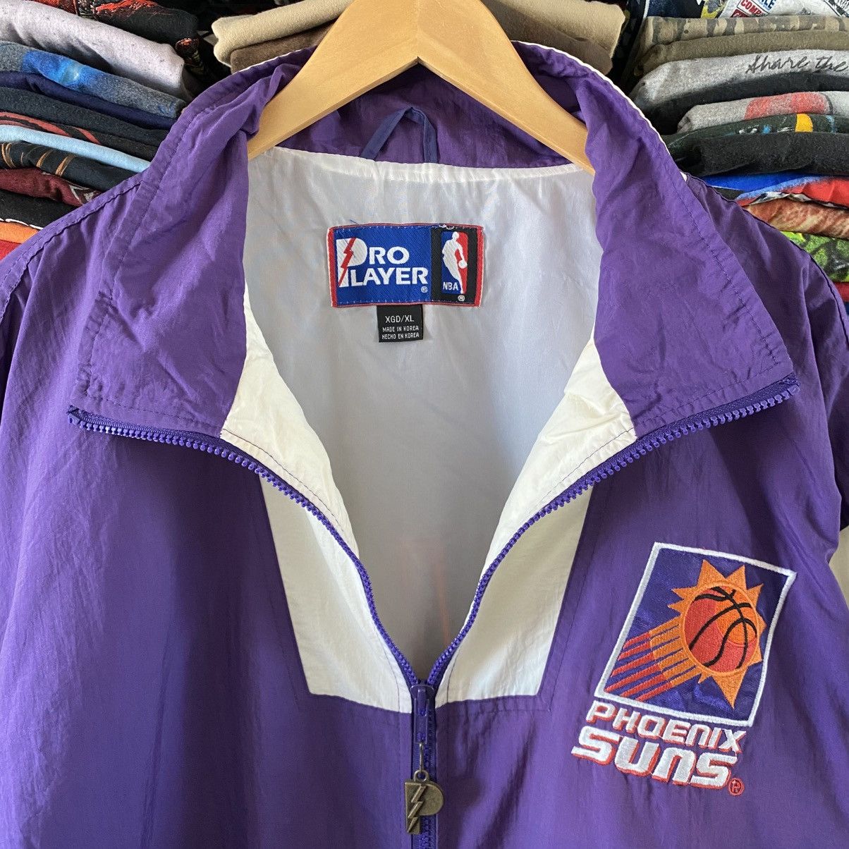 Pro Player Vintage Phoenix Suns Nylon Jacket Pro Player 1990s NBA Size US XL / EU 56 / 4 - 3 Thumbnail