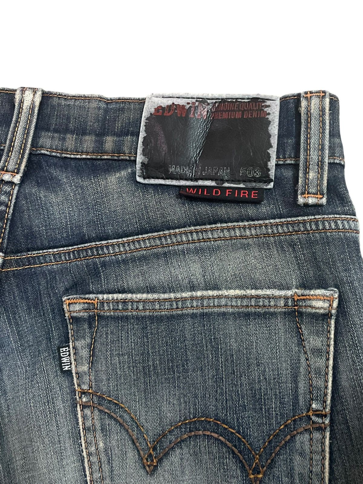 Edwin Vintage Edwin 503 Wildfire Rusty Fade Wash Distressed Jeans Size US 30 / EU 46 - 10 Thumbnail