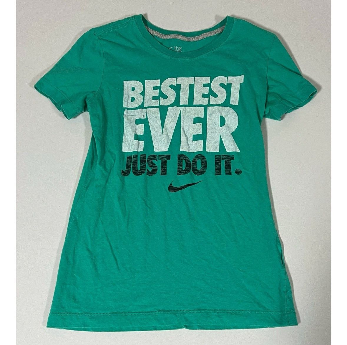 Nike Nike Teal ‘Bestest Ever Just Do It’ Shirt Top Tee Size S ✨ Size US S / EU 44-46 / 1 - 2 Thumbnail