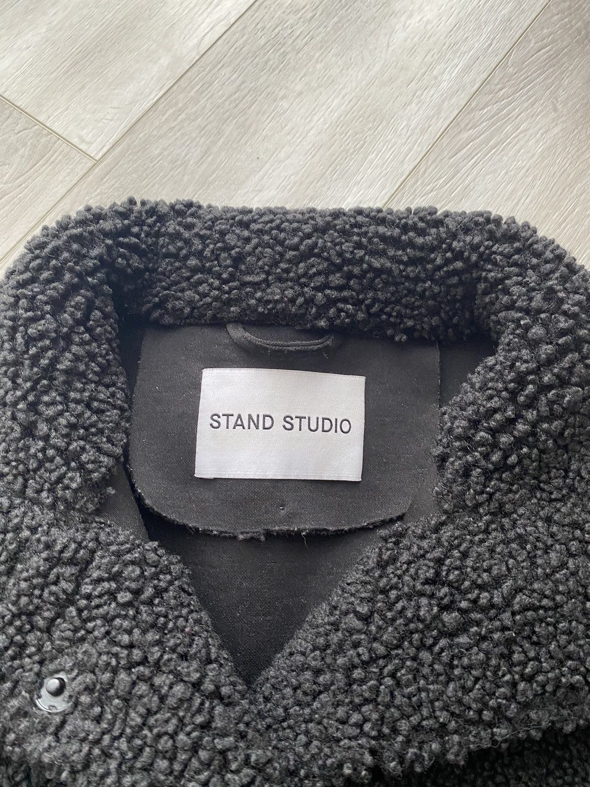 STAND STUDIO Stand Studio Oversized Kristy Eco-Shearling Black Jacket Size M / US 6-8 / IT 42-44 - 7 Thumbnail