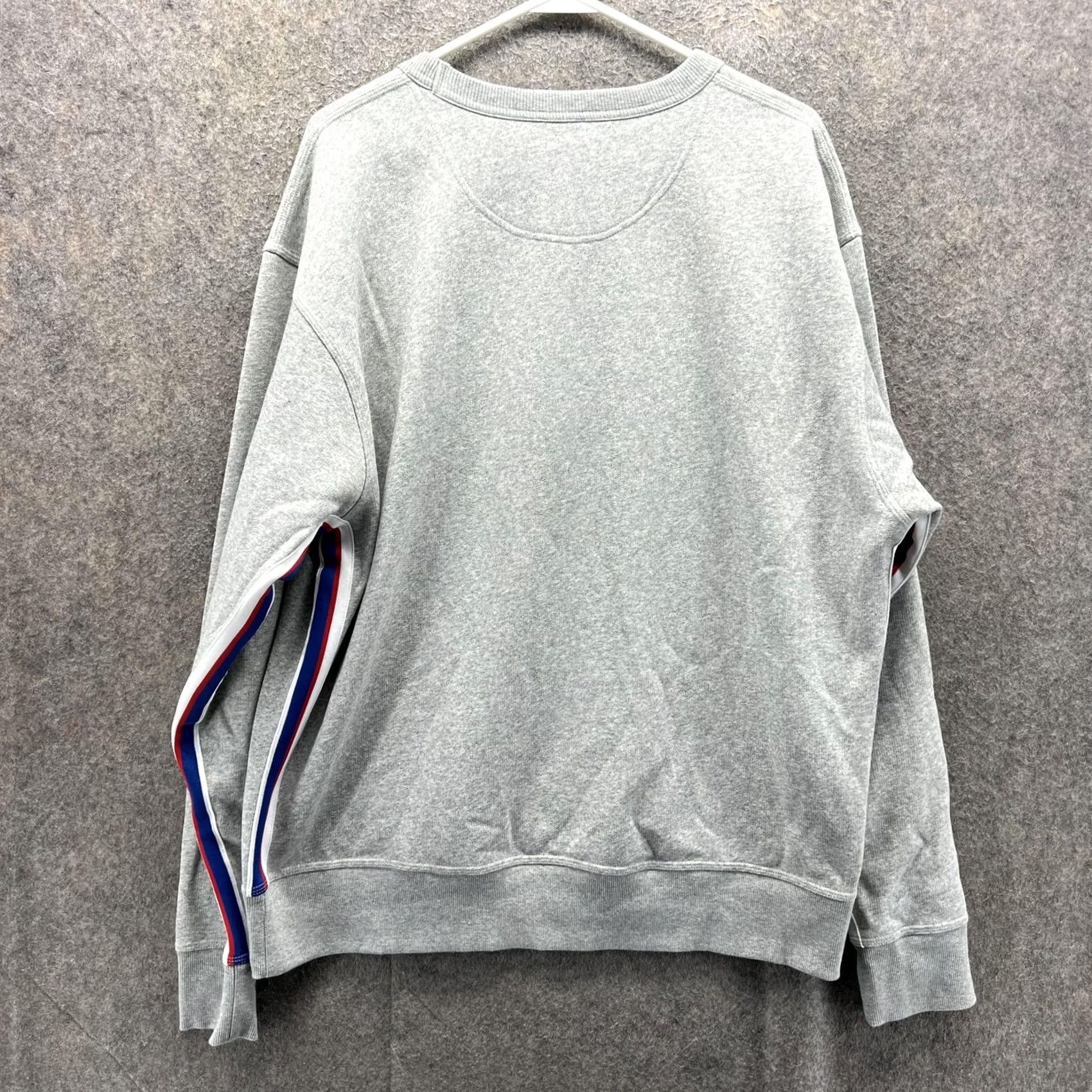 Champion VINTAGE Champion Sweatshirt Mens Large Gray Script Logo Crewneck Pullover Striped Size US L / EU 52-54 / 3 - 2 Thumbnail