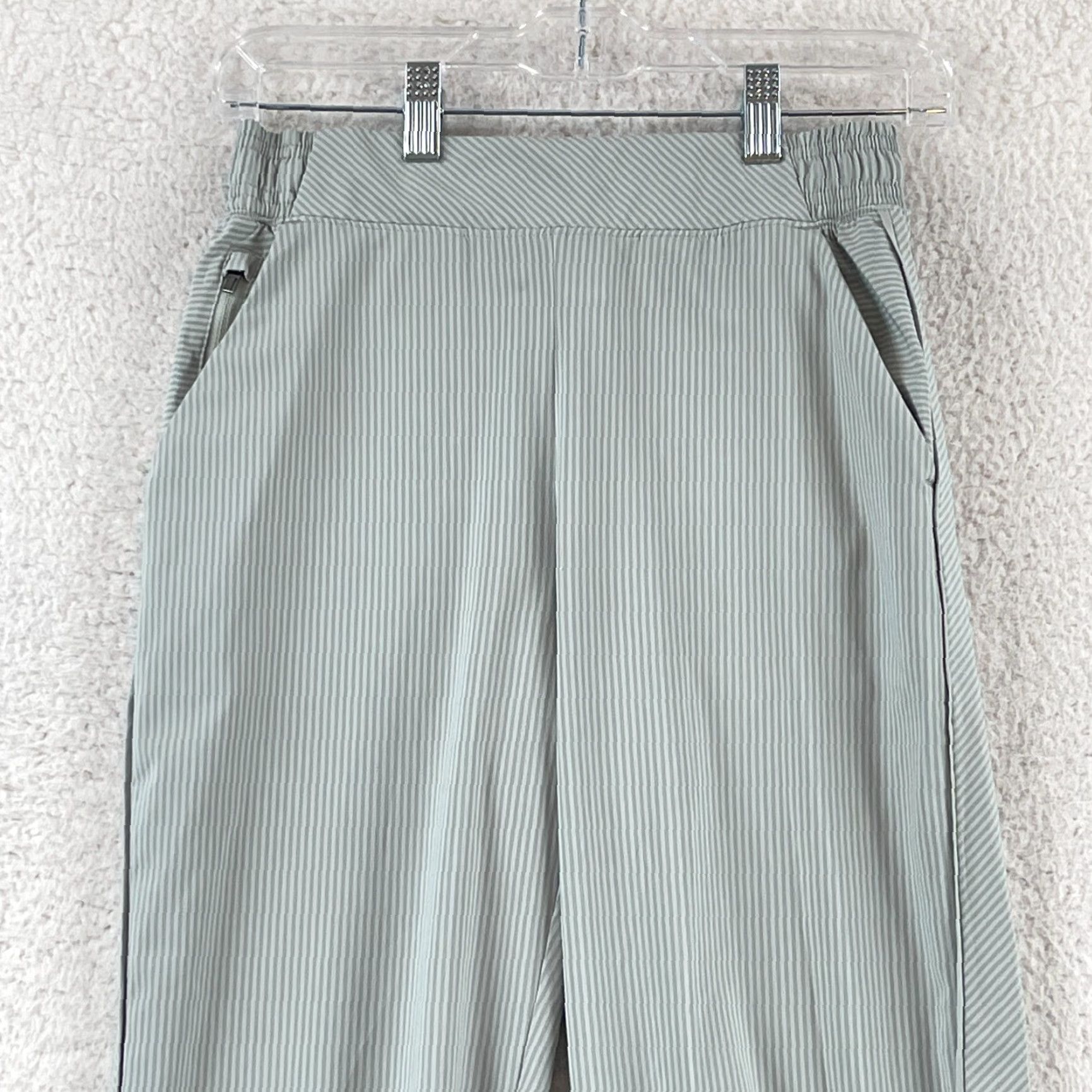 Athleta Athleta Gray Textured Brooklyn Jogger Pants Womens Pull On Size 2 Size 26" / US 2 / IT 38 - 2 Thumbnail