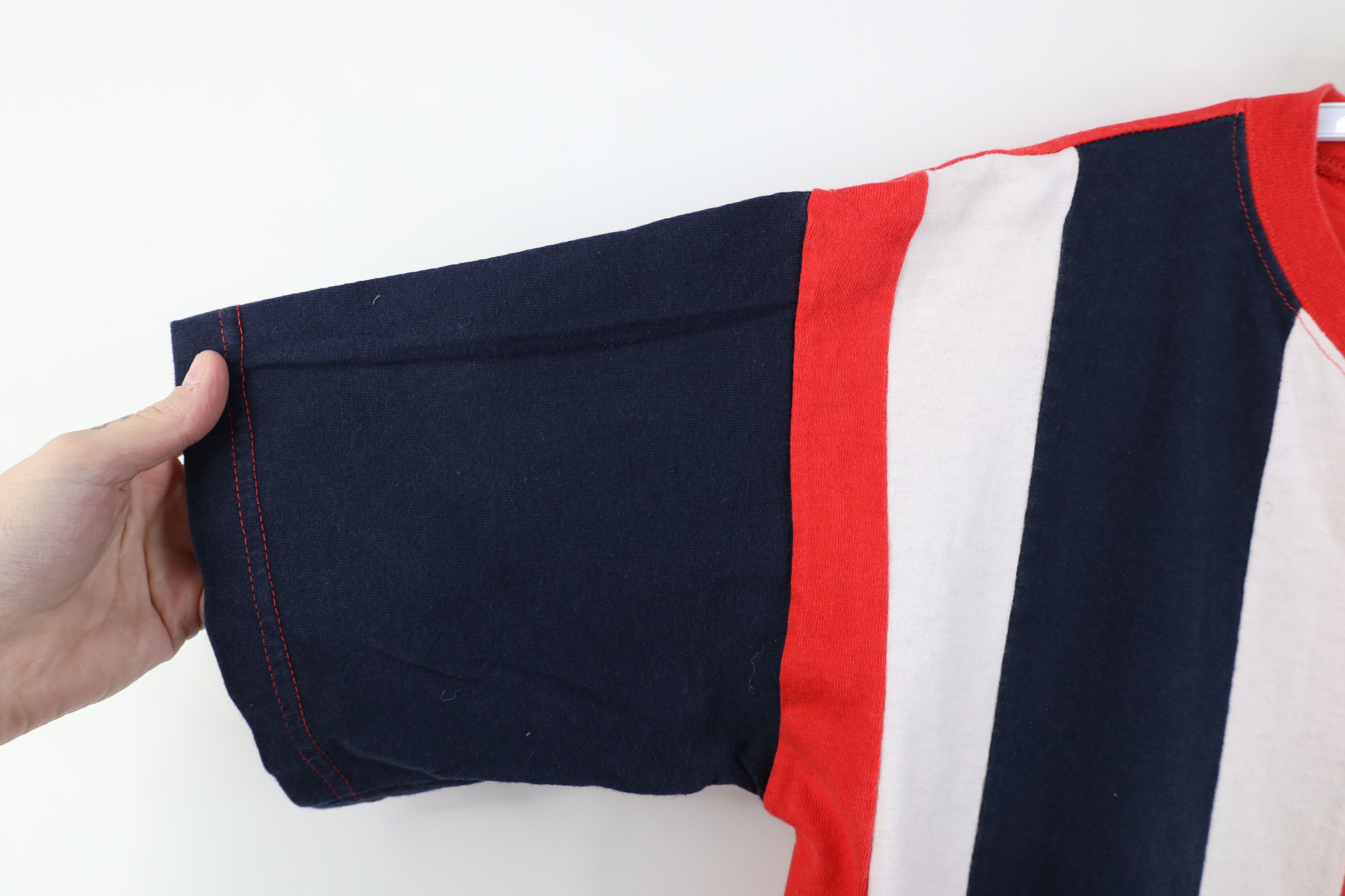 Vintage Vintage 90s Cleveland Indians Baseball Striped T-Shirt USA Size US M / EU 48-50 / 2 - 10 Thumbnail