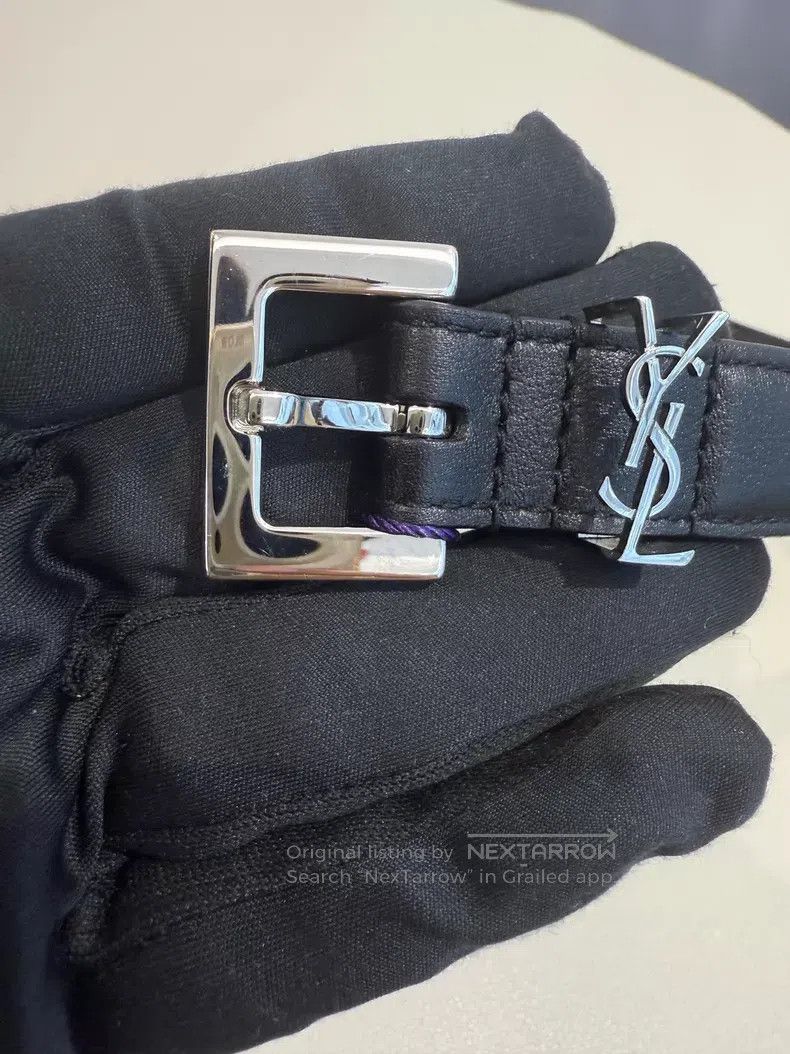 Saint Laurent Paris Saint Laurent Paris Square Buckle Belt i Size ONE SIZE - 6 Thumbnail