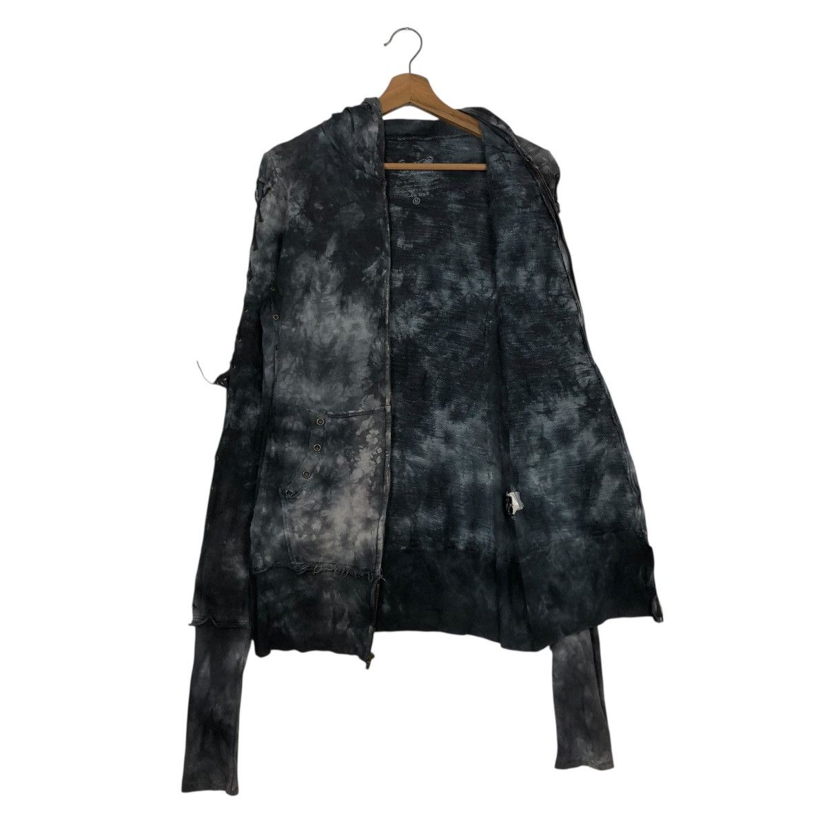 Vintage 🔥DISTRESSED PUNK BIKER ZIPPER JACKET MOON ACID WASH STYLE Size US M / EU 48-50 / 2 - 13 Thumbnail