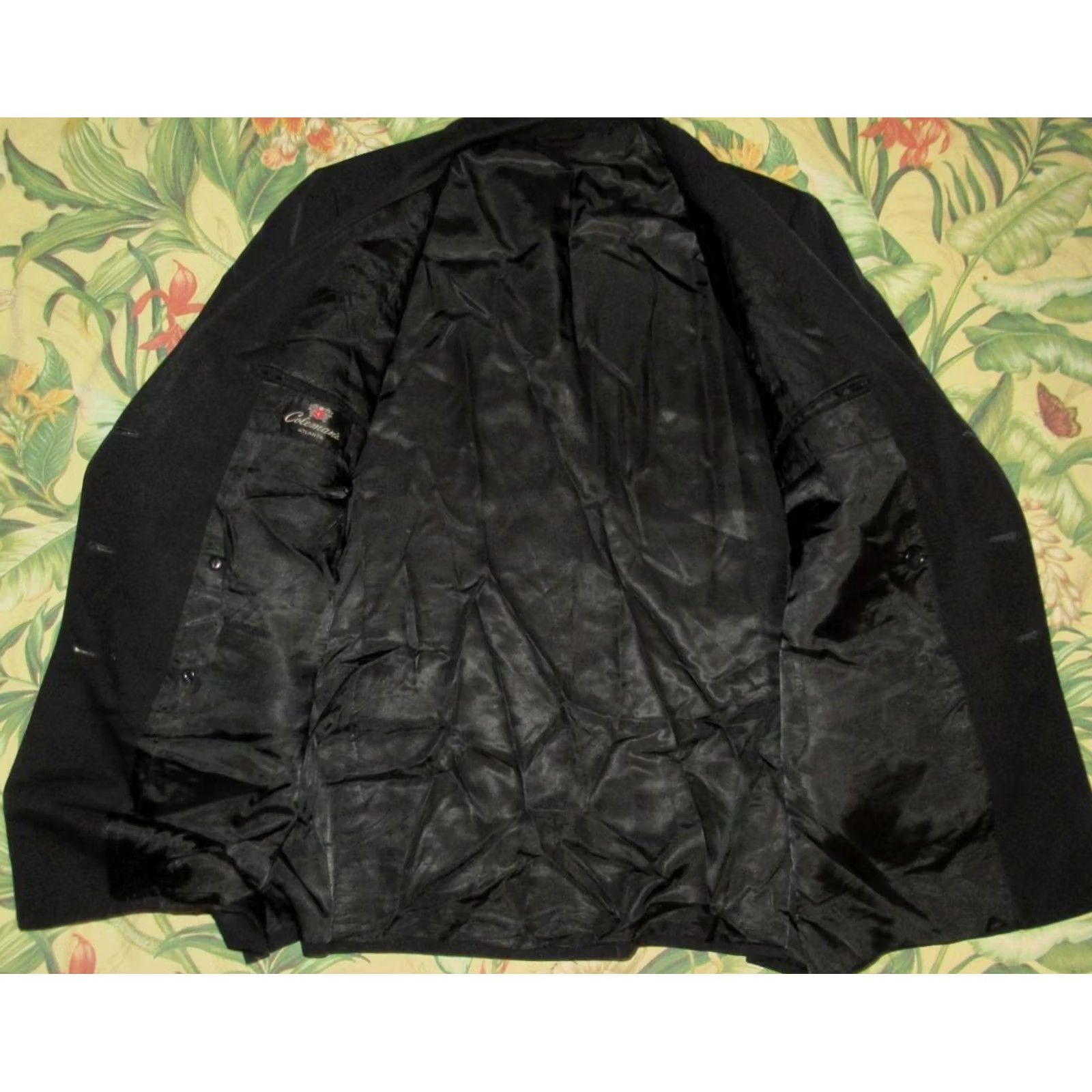 Delta Vtg DELTA Airlines Wool Black Blazer Jacket 44 Long Size 44R - 3 Thumbnail