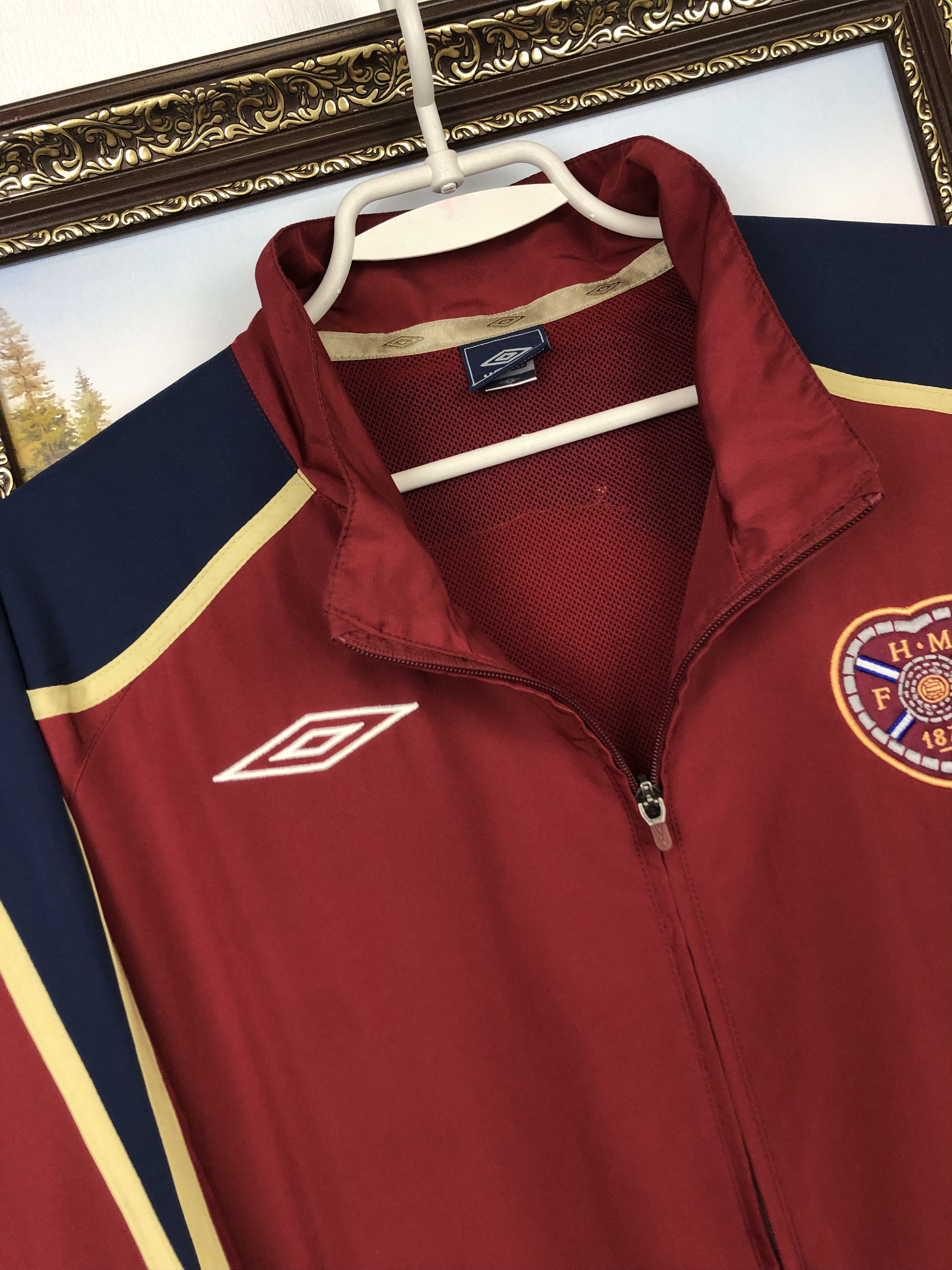Umbro Vintage Heart Of Midlothian Hearts Football Jacket Track Size US XL / EU 56 / 4 - 4 Thumbnail