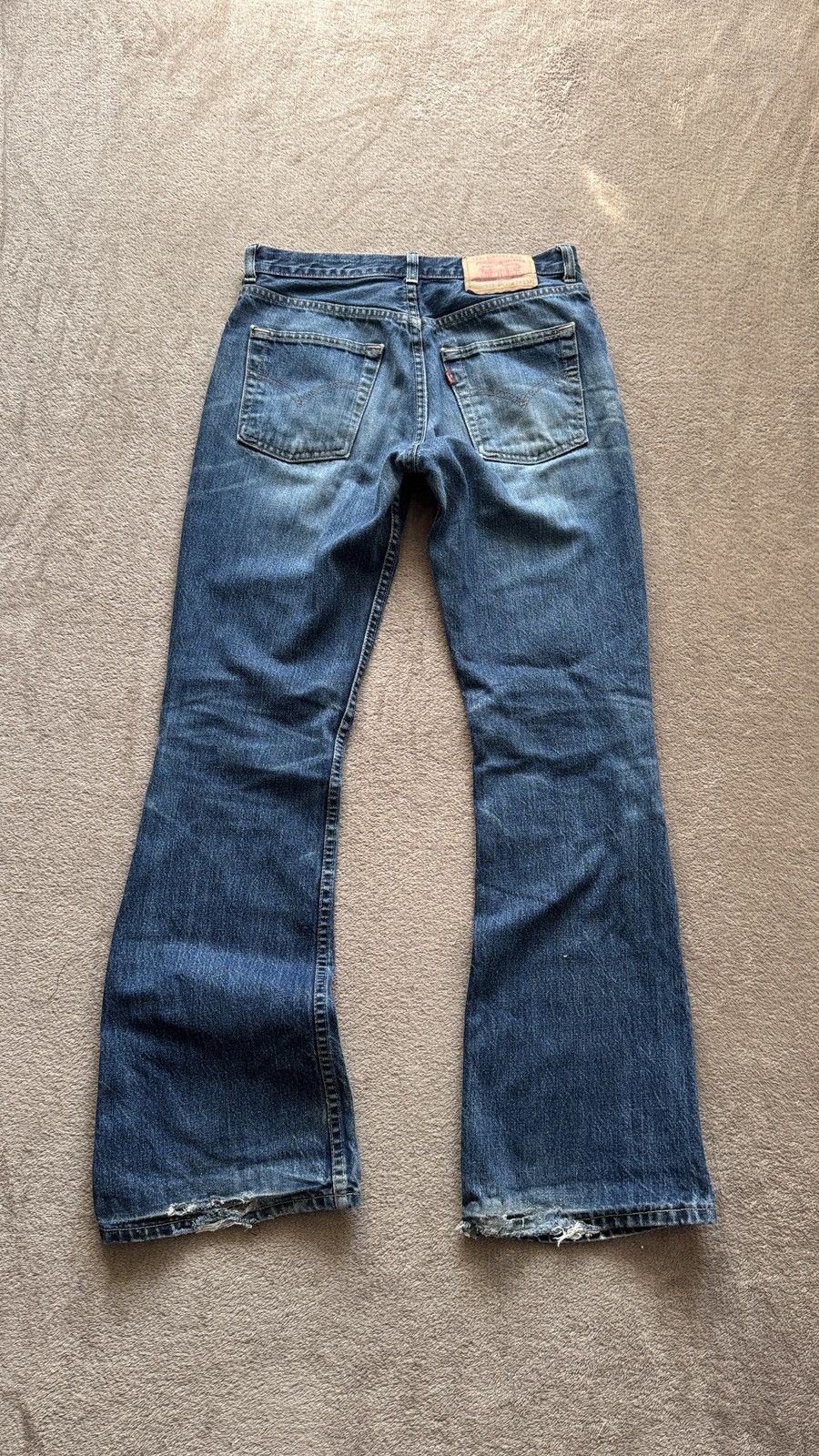 Japanese Brand Flared Crazy Levis Jeans Y2K Mudwash Denim LGB if6was9 vibe Size US 29 - 1 Thumbnail