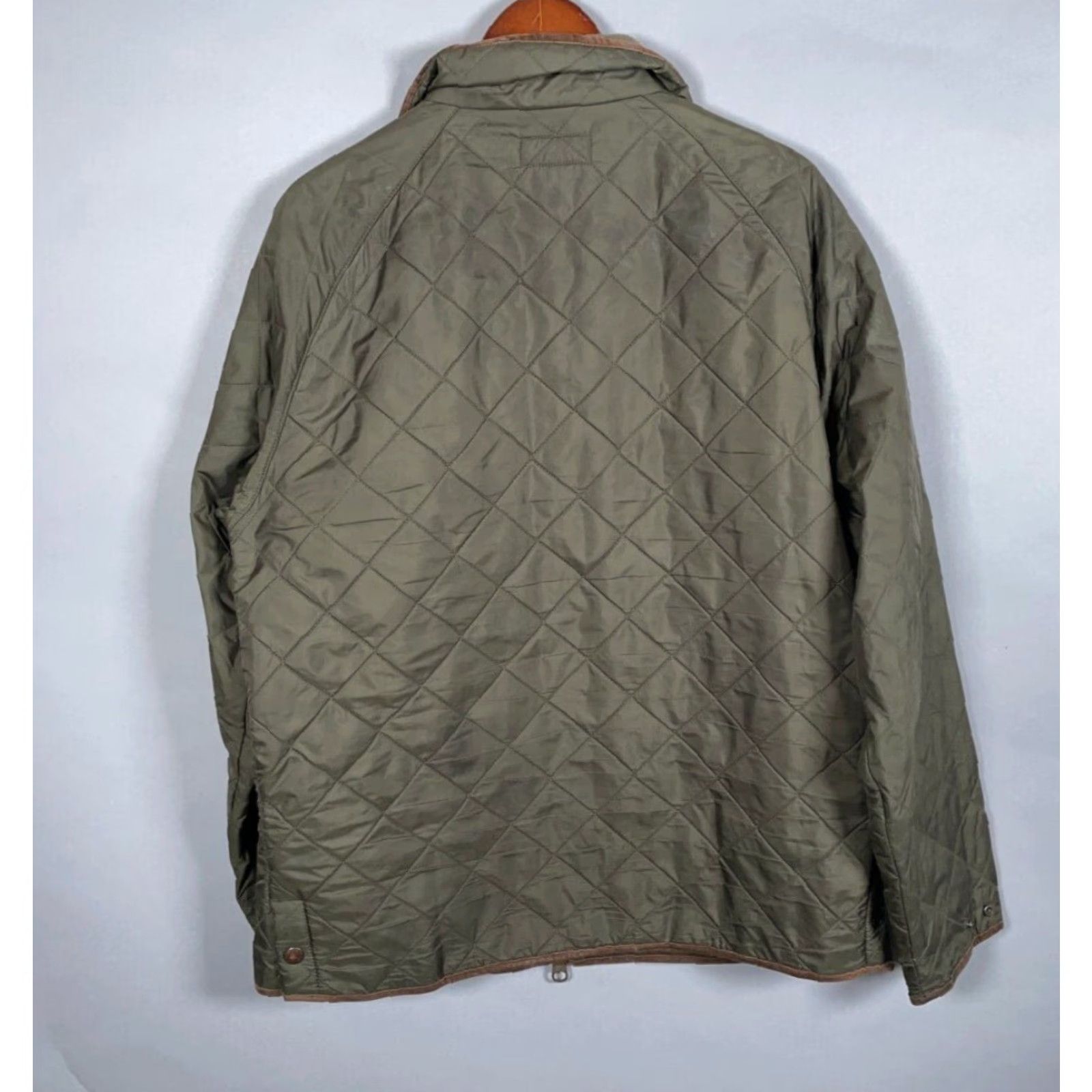 Polo Ralph Lauren Polo Ralph Lauren Quilted Zip Jacket Adult Large Olive Green Bomber Jacket Mens Size US L / EU 52-54 / 3 - 2 Thumbnail