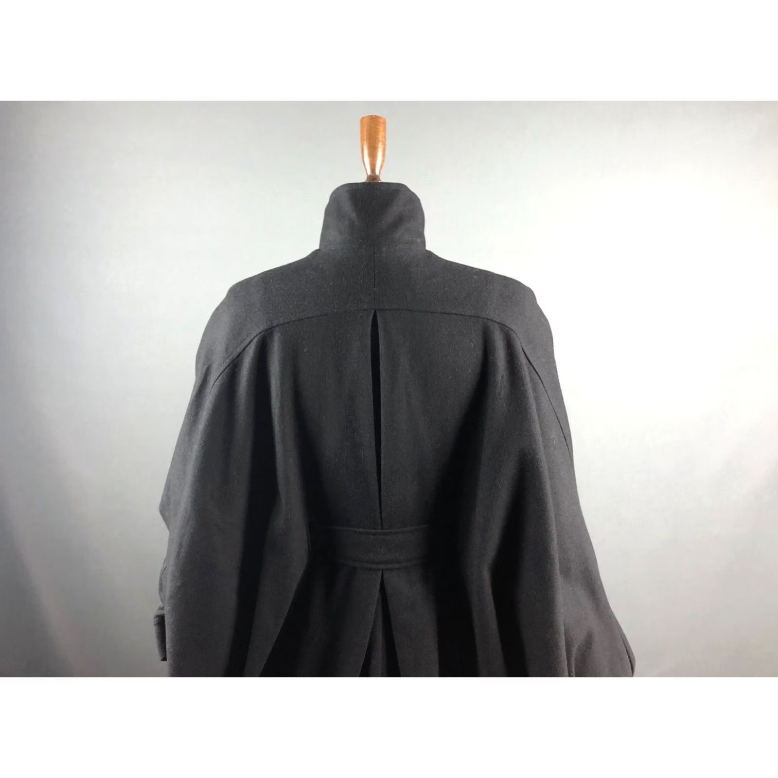 Vintage V AVE SHOE REPAIR Coat Women's Wool Full Zip Belted Black S Size S / US 4 / IT 40 - 5 Thumbnail