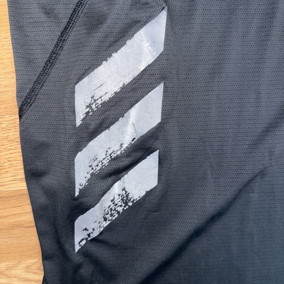 Adidas Adidas black and white sportswear T-shirt no sleeves Size US XXL / EU 58 / 5 - 2 Thumbnail