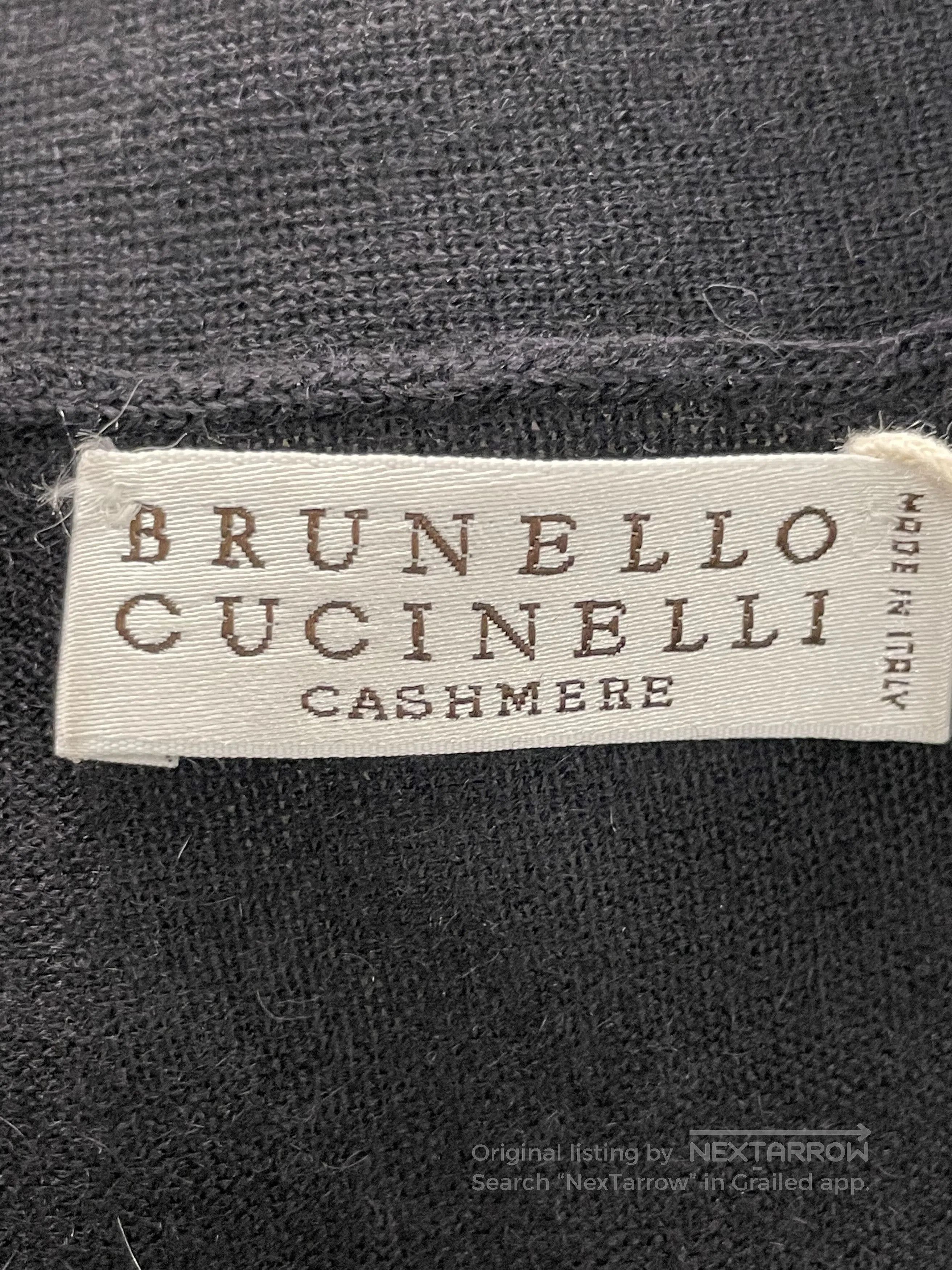 Brunello Cucinelli Brunello Cucinelli Black Cashmere Cardigan XS. Size US XS / EU 42 / 0 - 6 Thumbnail