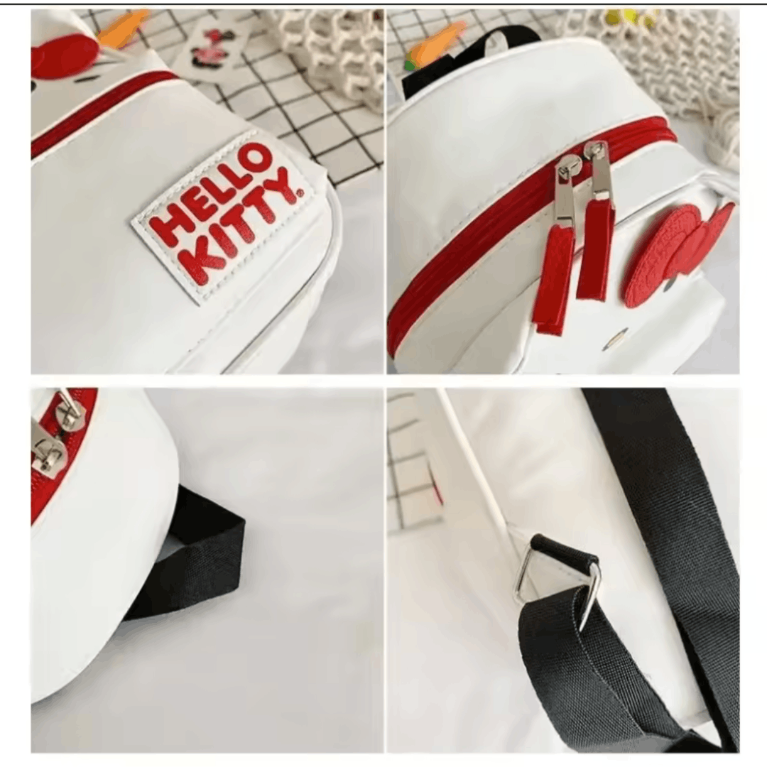 Japanese Brand Hello Kitty Backpack, White, Adjustable Straps, New Size ONE SIZE - 8 Thumbnail