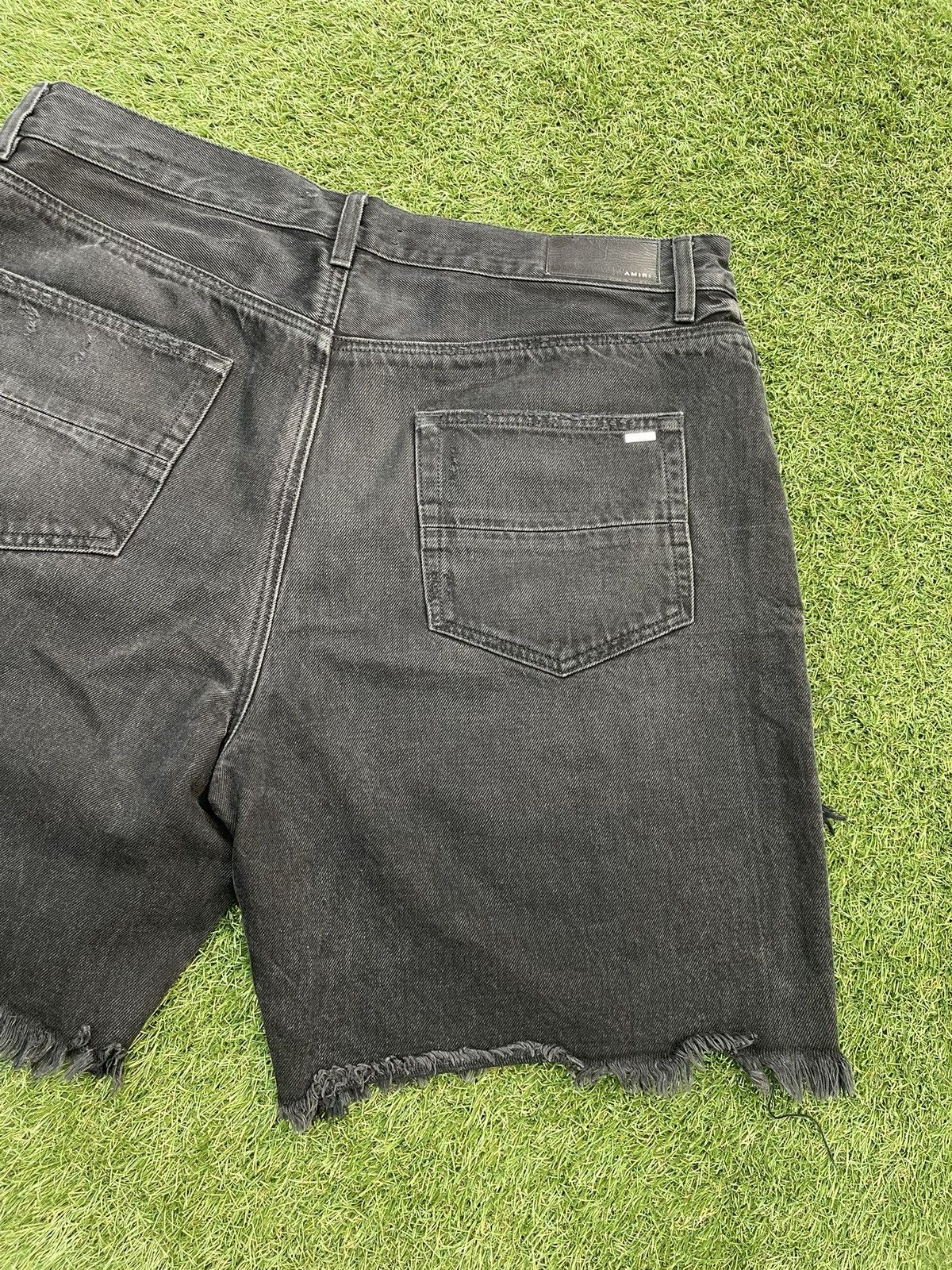 Amiri Size 36 - Amiri Black Denim Watercolor Trasher Shorts Size US 36 / EU 52 - 7 Thumbnail