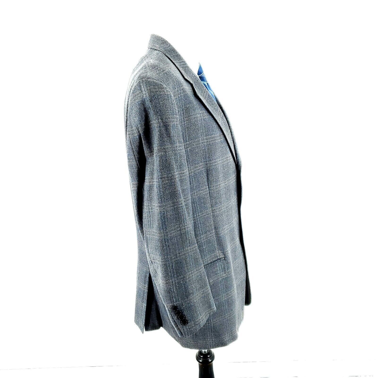 Joseph Abboud Joseph Abboud Nordstrom Wool Silk 3 Button Sport Coat 42R Gr Size 42R - 6 Thumbnail